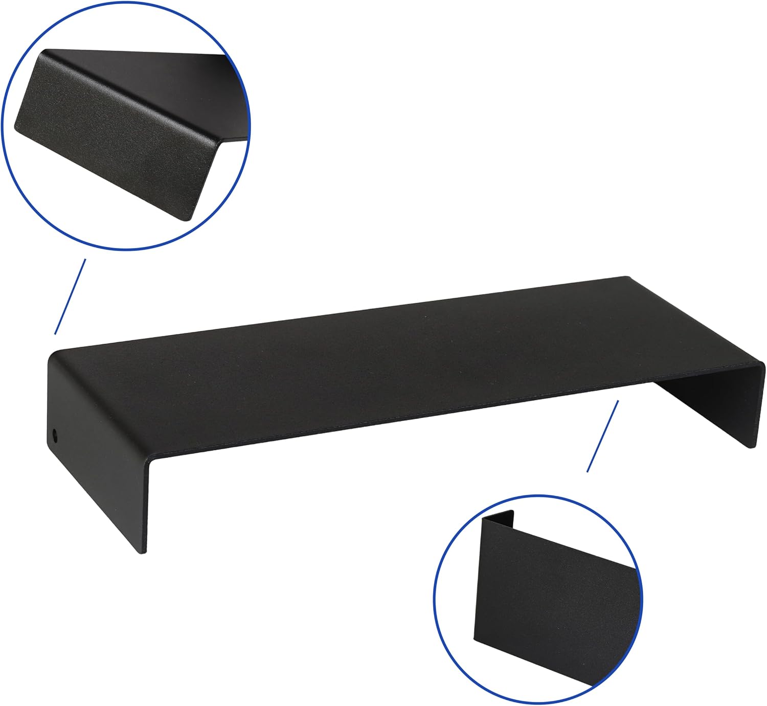 Black Matte Metal Display Stand 8 Pcs 2 Sets