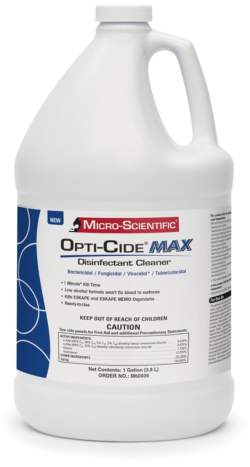 Micro-Scientific M60035 Opti-Cide Max Disinfectant Cleaner 1 Gallon