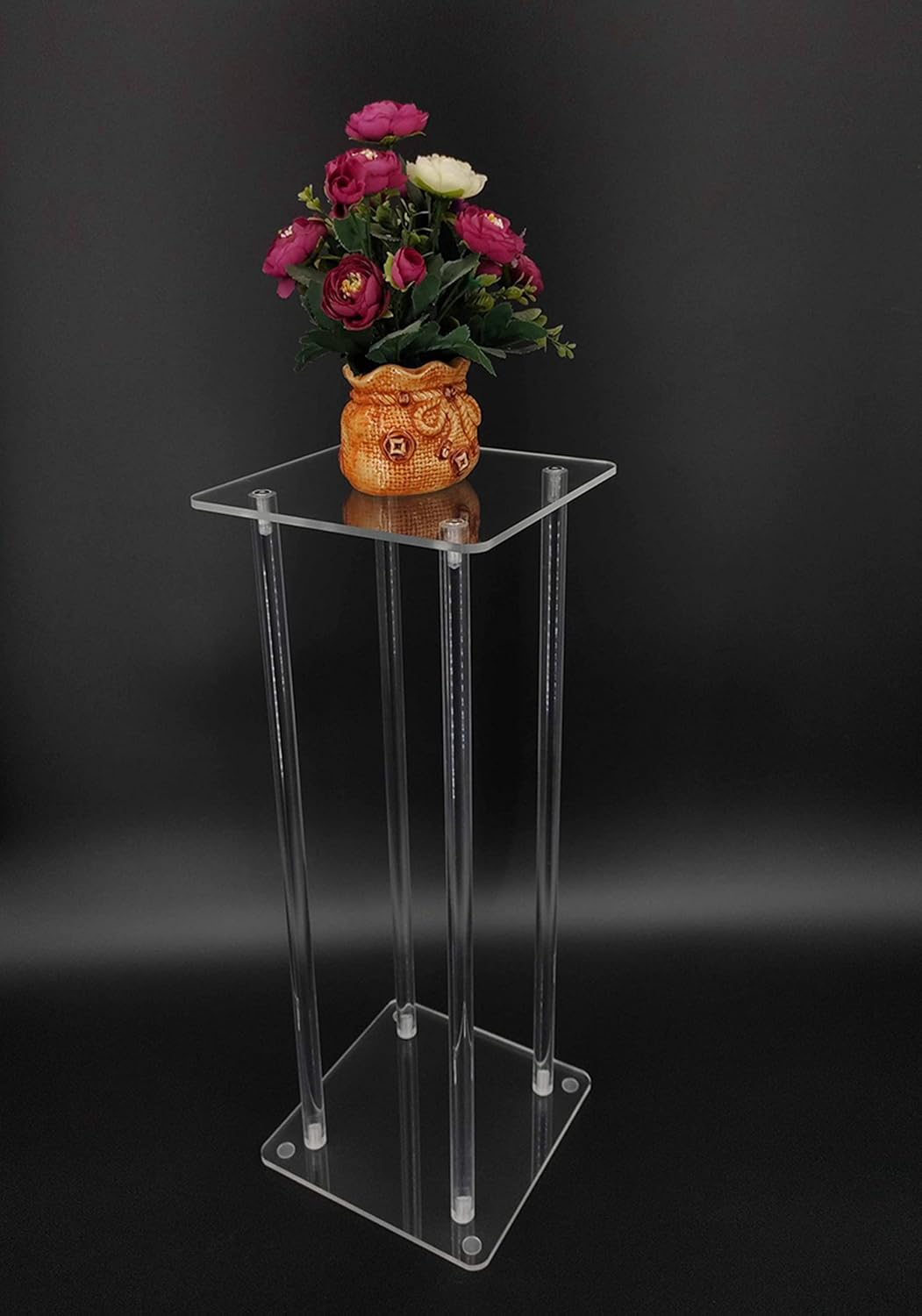 9L x 9W x 30 Clear Acrylic Display Riser Stand