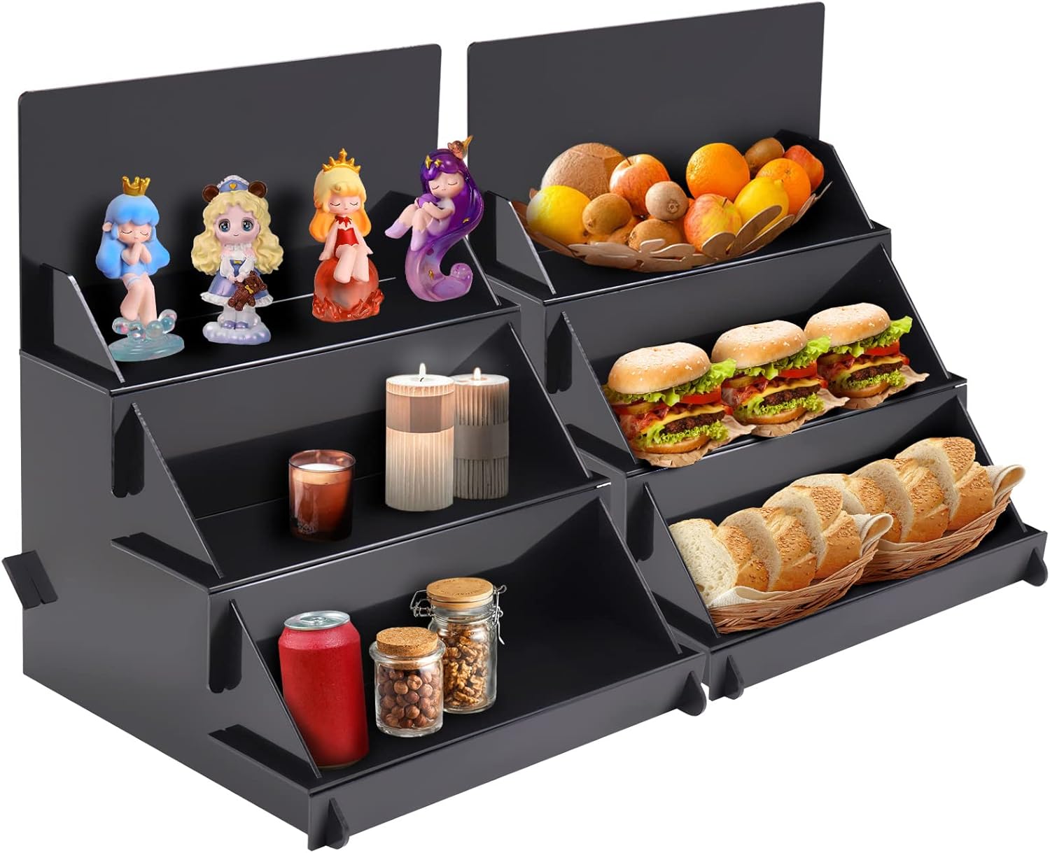 1855 x 16 x 15 Portable Display Stand - Black