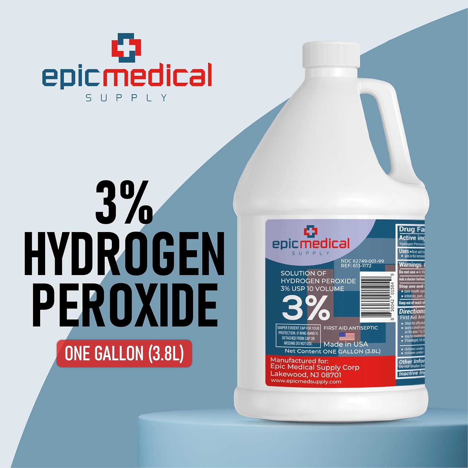3 Hydrogen Peroxide USP Solution 1 Gallon
