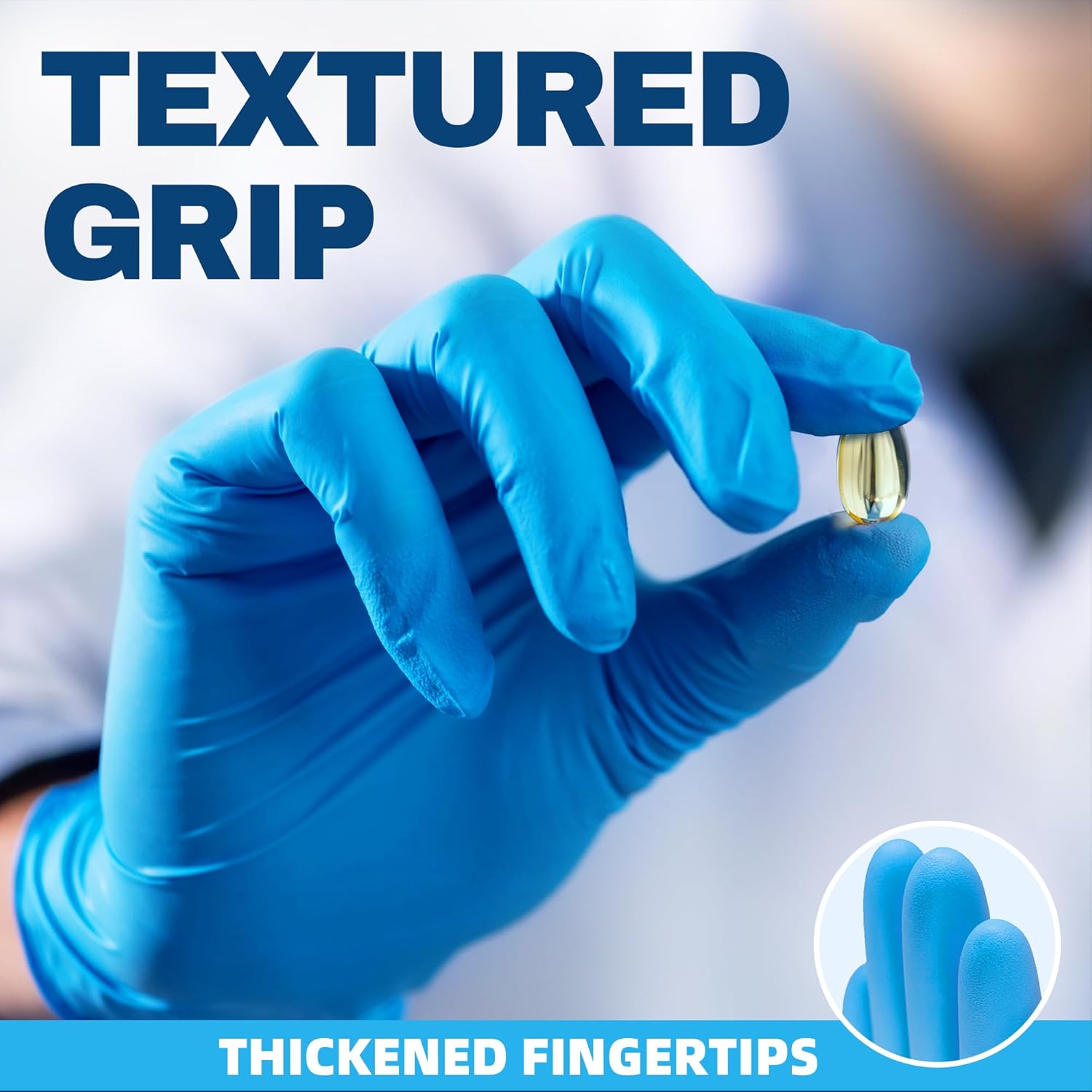 Beastek Blue Nitrile Exam Gloves 100 Pcs