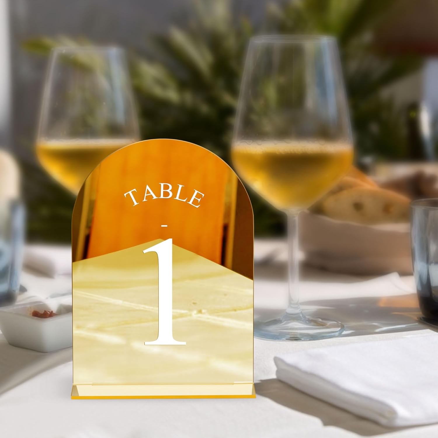JOYIT Arch Wedding Table Numbers 1-20 with Stands