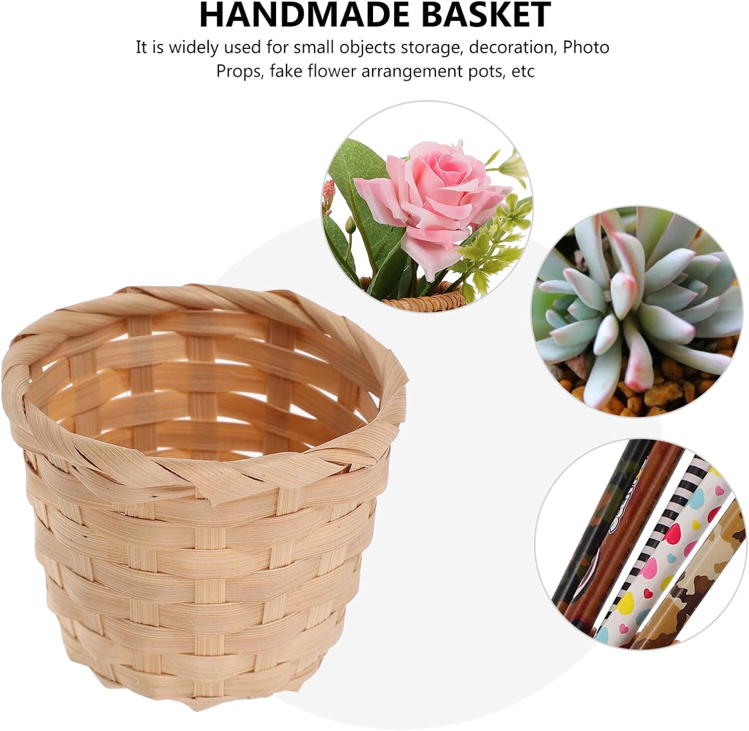 DOITOOL 20pcs Mini Woven Storage Baskets for Home Decor and Party Favors