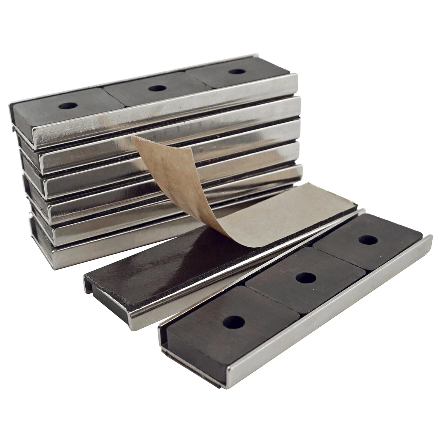 Master Magnetics Ceramic Channel Magnet Pack - 8-Piece 22 lb Pull Strength