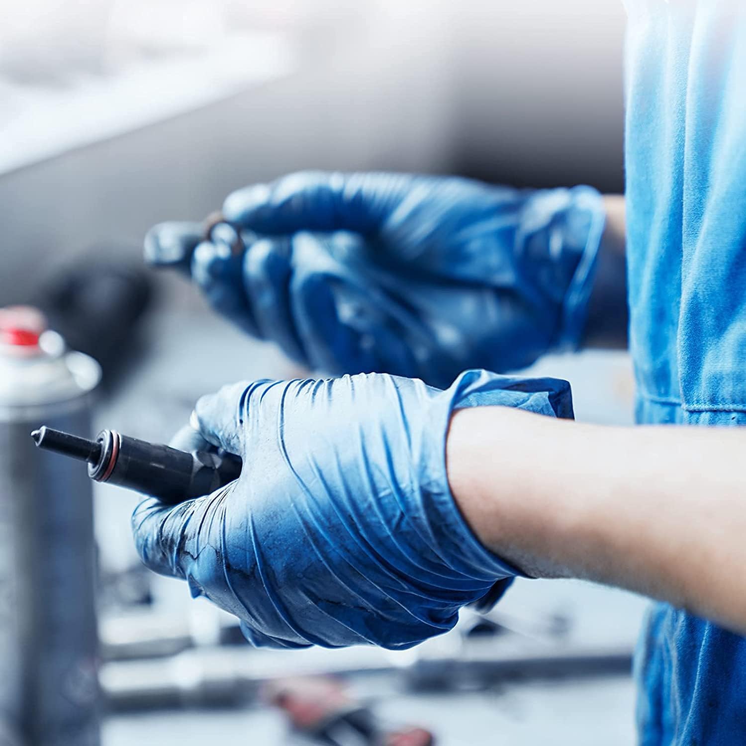 SYNGLO Nitrile Gloves 35 Mil Powder Free Latex Free Large