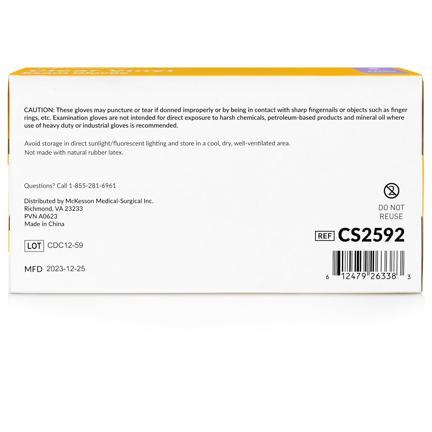 Clear Vinyl Exam Gloves 1000 Count Pack
