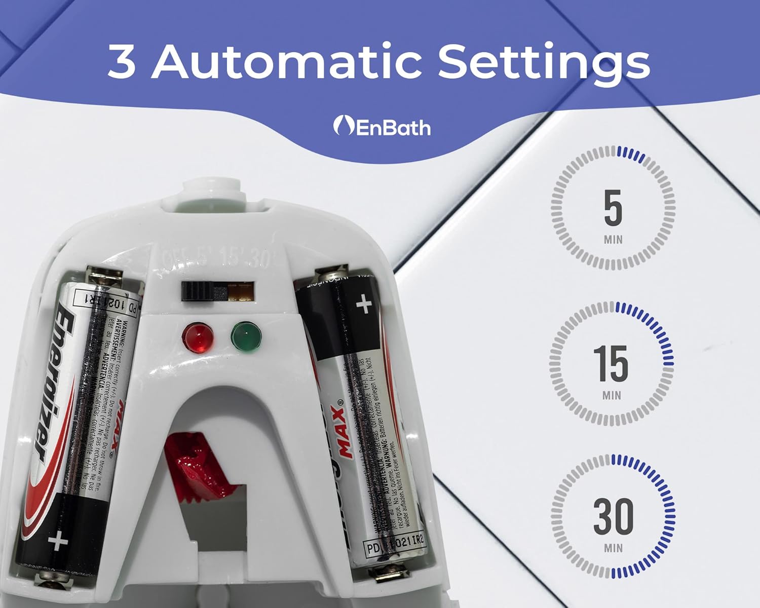 EnBath Automatic Air Freshener Spray Dispenser 2-Pack