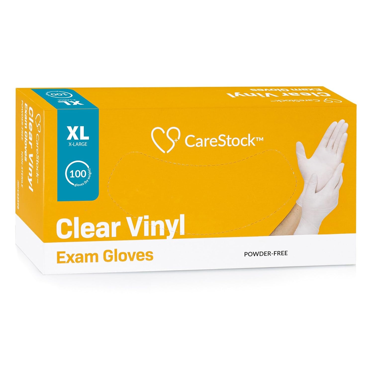 Clear Vinyl Exam Gloves 100 Count X-Large