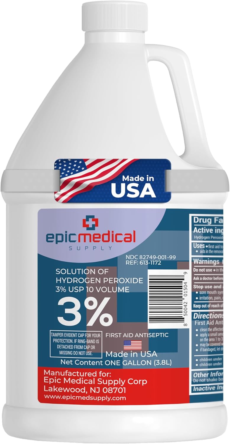 3 Hydrogen Peroxide USP Solution 1 Gallon