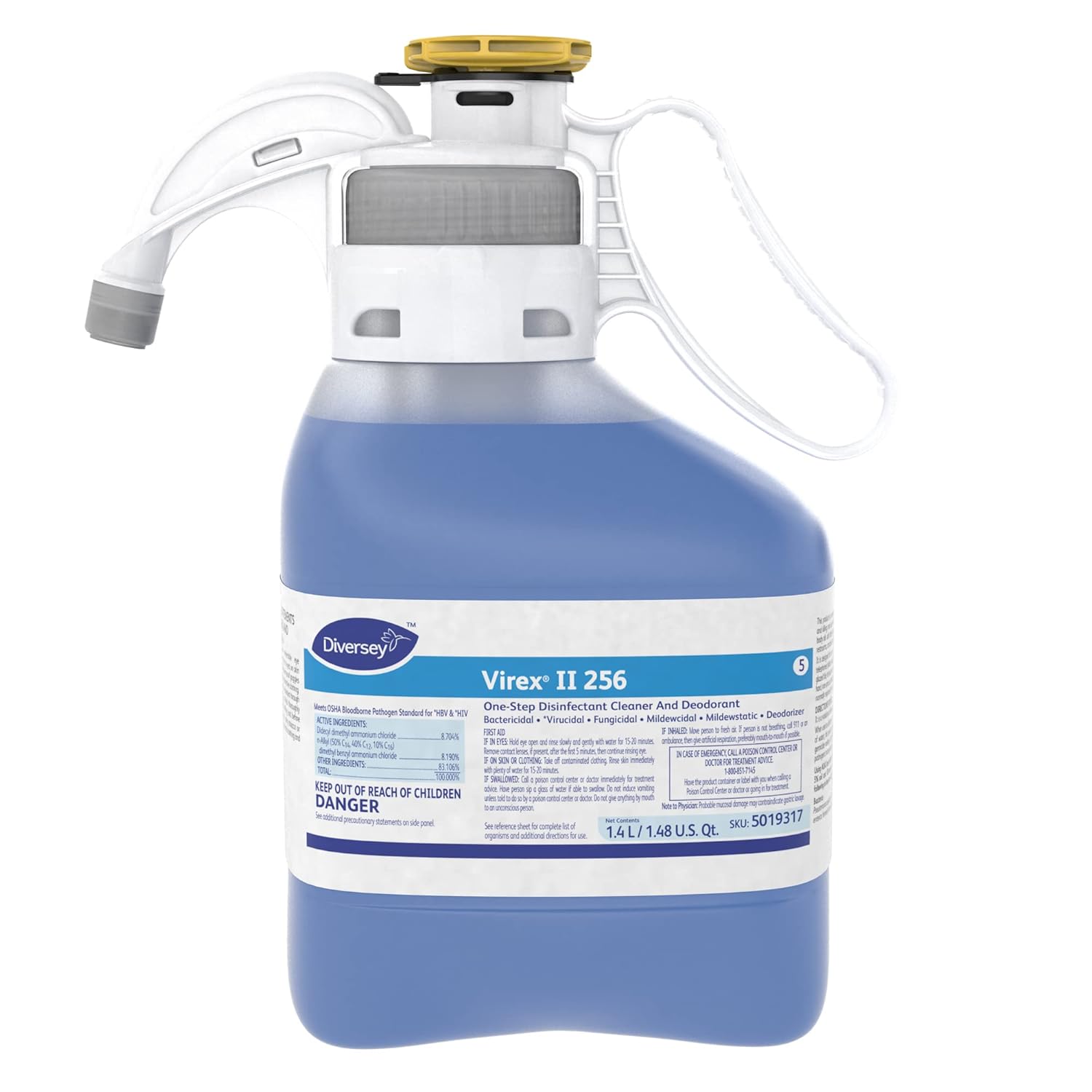 VIREX Diversey II 256 Liquid Disinfectant Cleaner and Deodorant
