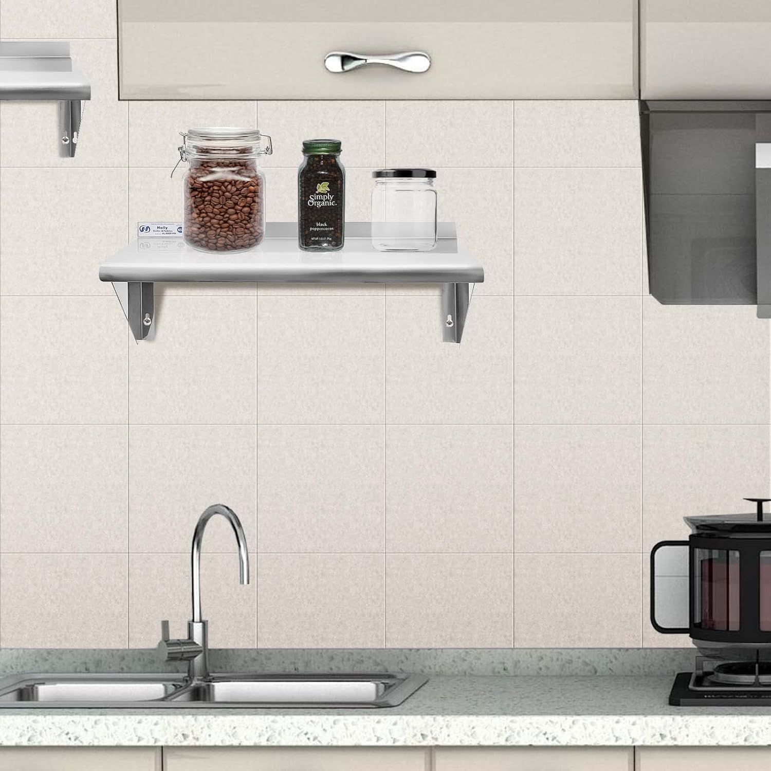 Hally Stainless Steel Shelf 12x24 Inches 230 lb