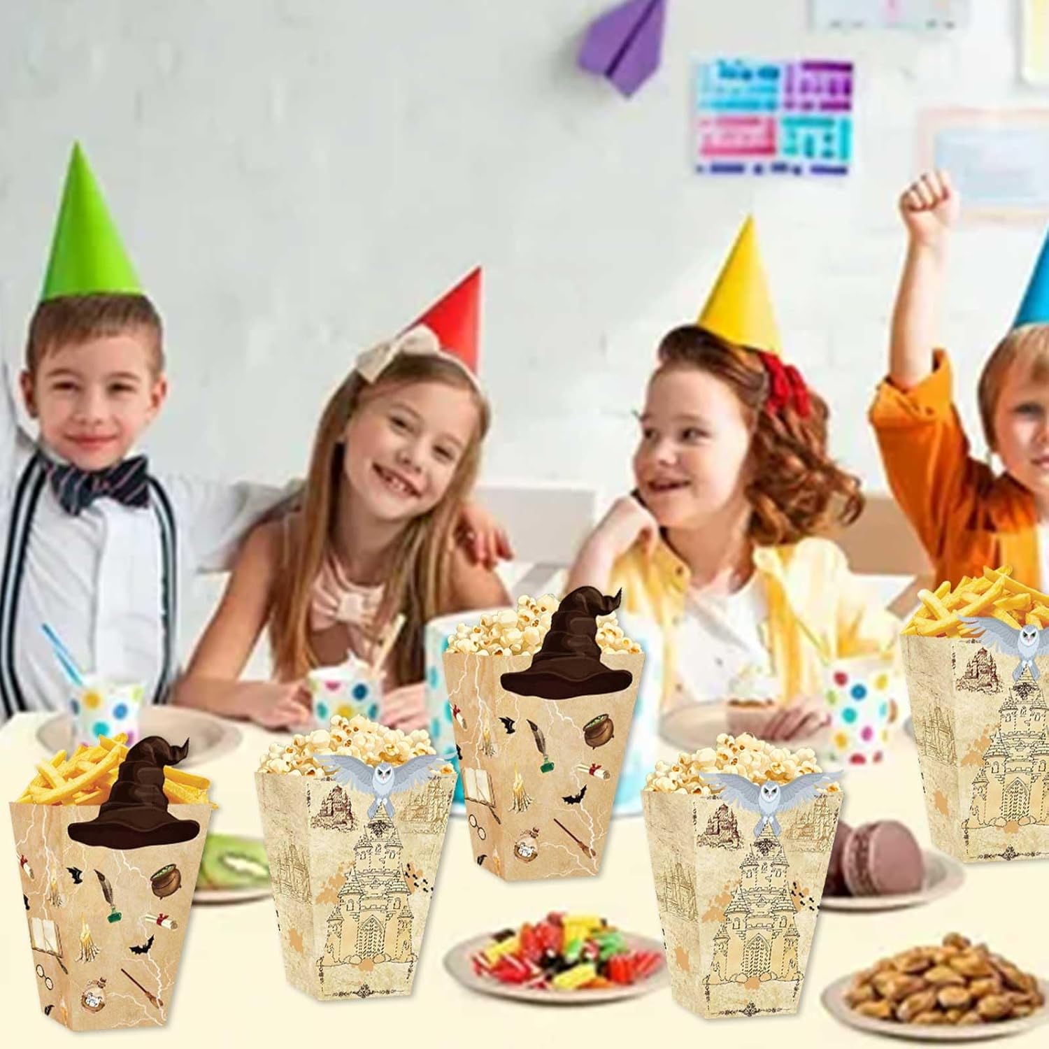 Zliisang Magic Party Popcorn Boxes 20pc Birthday Treat Containers