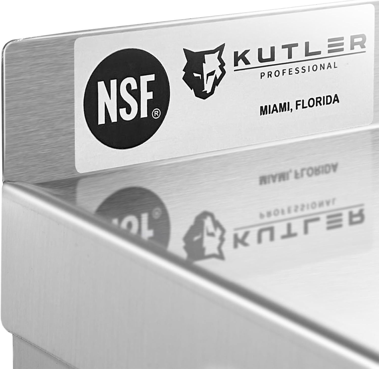 KUTLER Stainless Steel Shelf 18x72 NSF Commercial Wall Mount