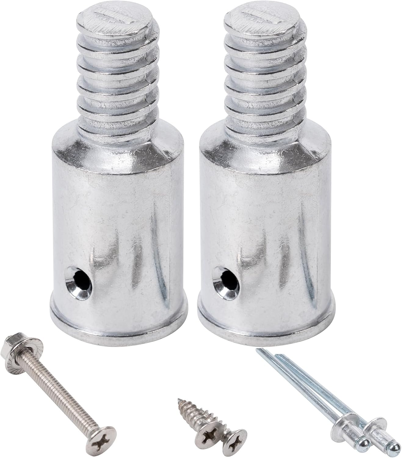 2-Pack 1 Inch Threaded Tips for Broom Handle Repair