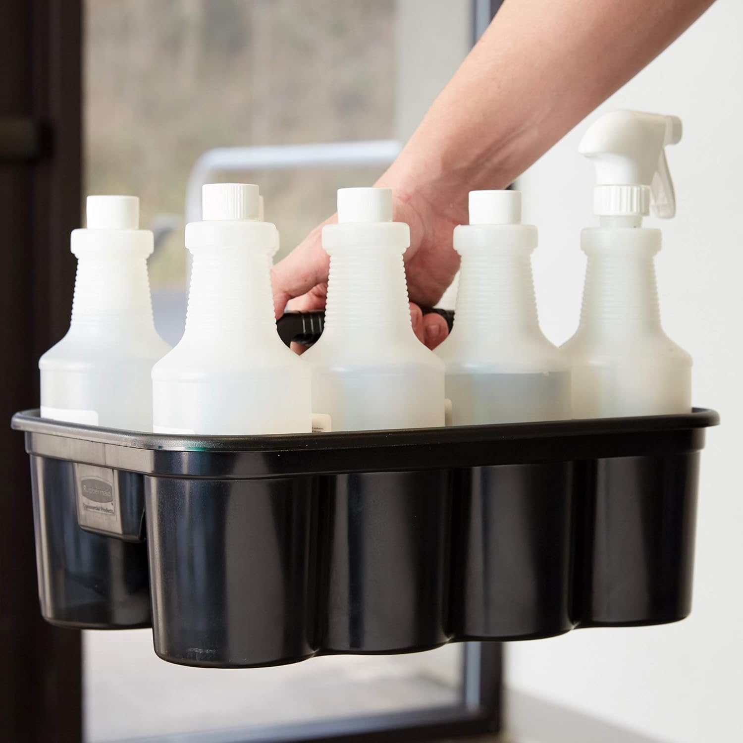 Deluxe Carry Caddy for Coffee Drinks and Cleaning Tools