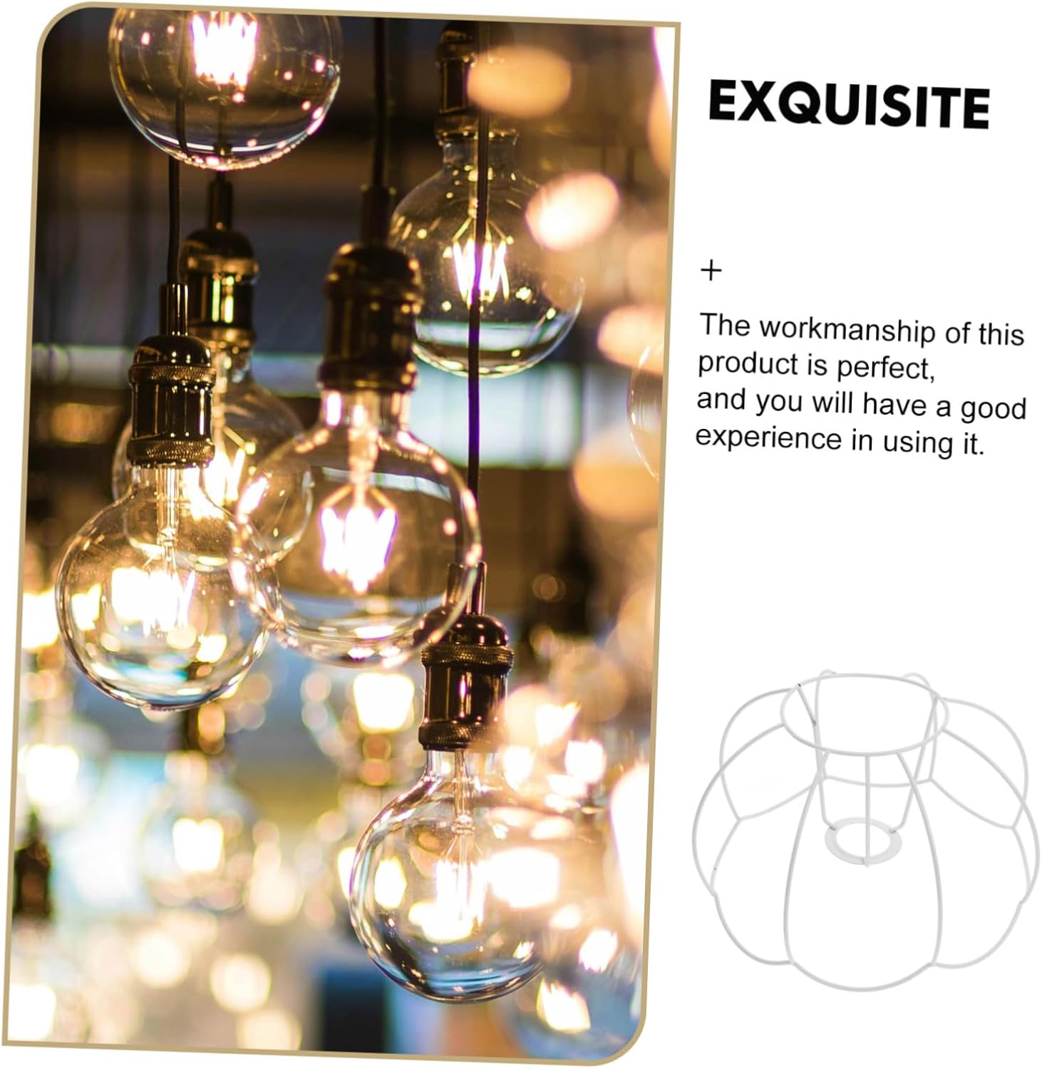 Vintage Iron Wire Pumpkin Lampshade Holder DIY Table Lamp Frame