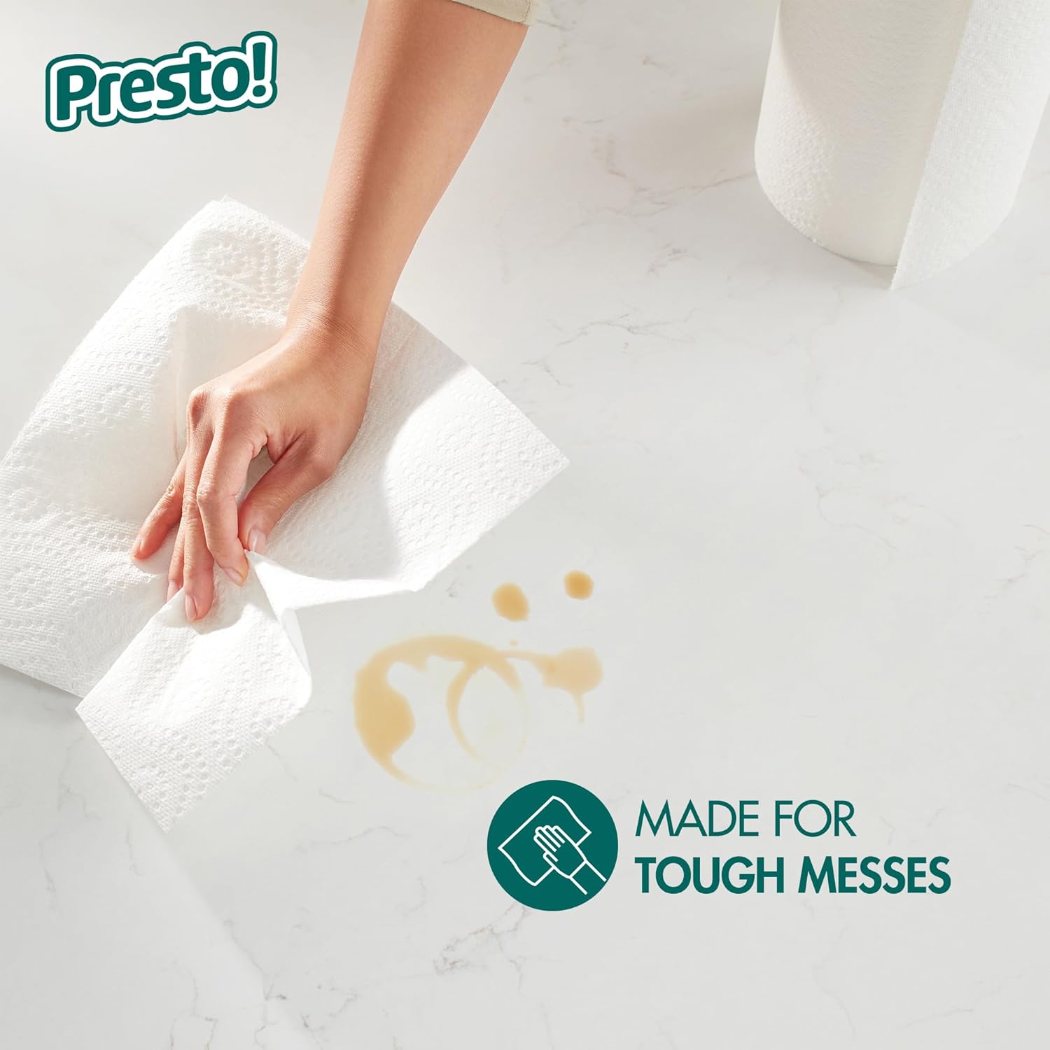Presto Flex-a-Size Paper Towels 158 Sheet 12 Rolls 2 Packs