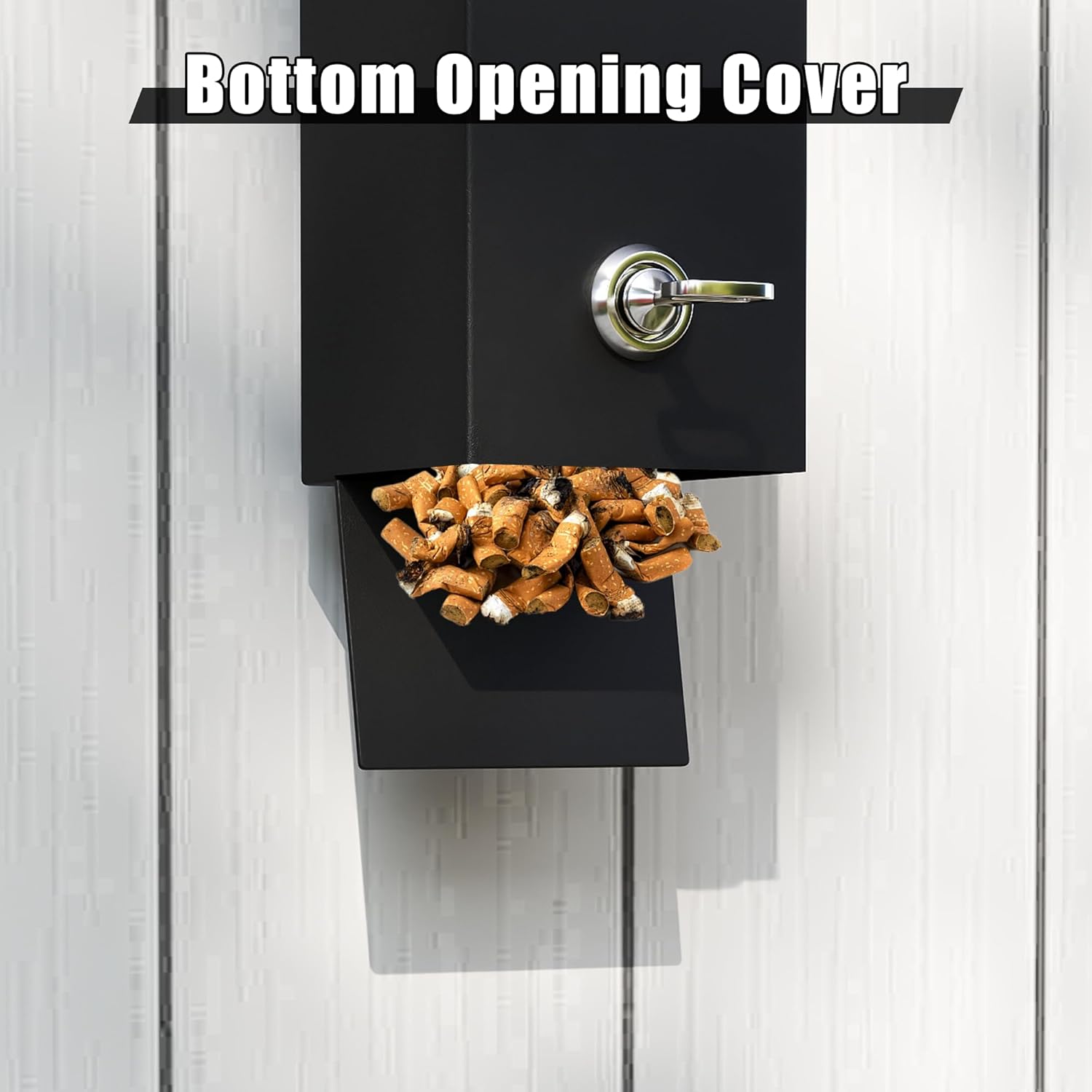 Lukar Commercial Wall Mounted Trash Can with Lock