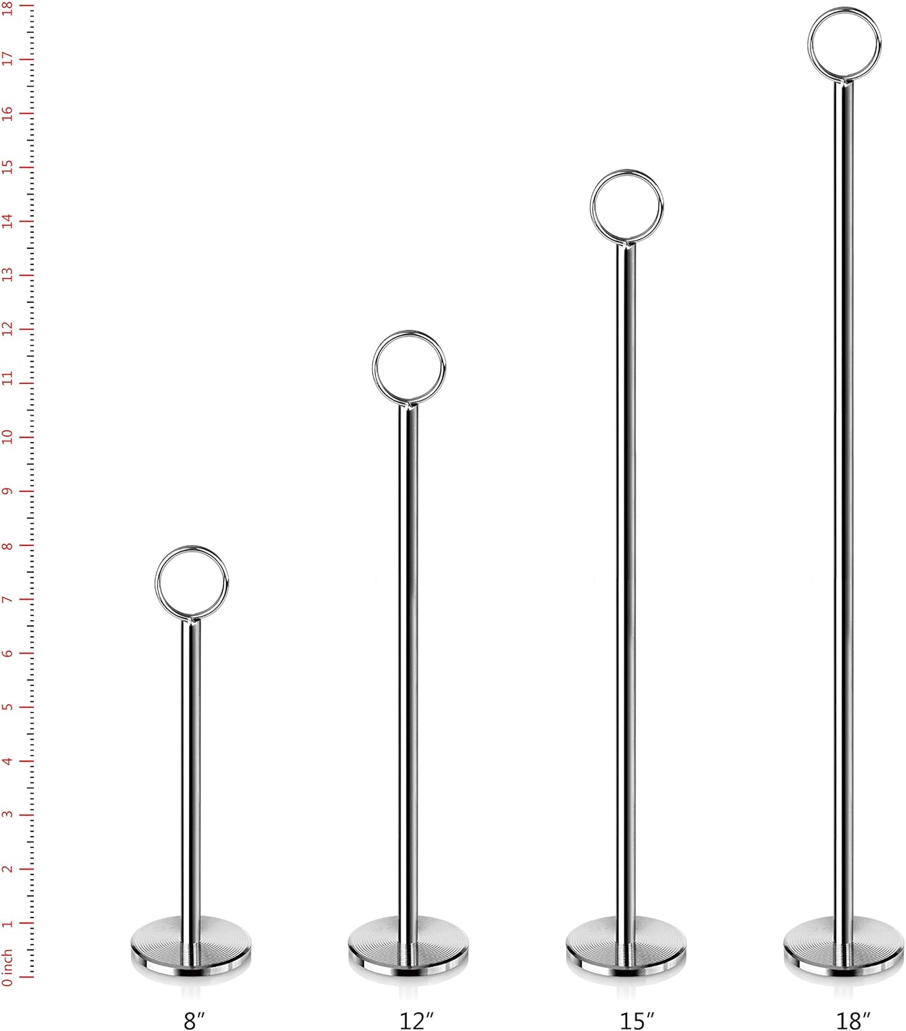 New Star Foodservice 23336 Ring Clip Table Number Holder Set of 12
