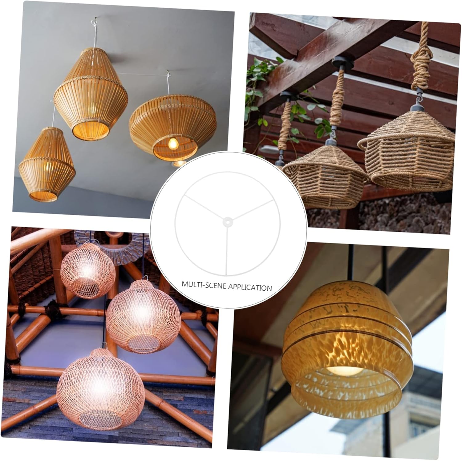 2pcs Metal Lampshade Frame Holder for Chandeliers and Ceiling Lights
