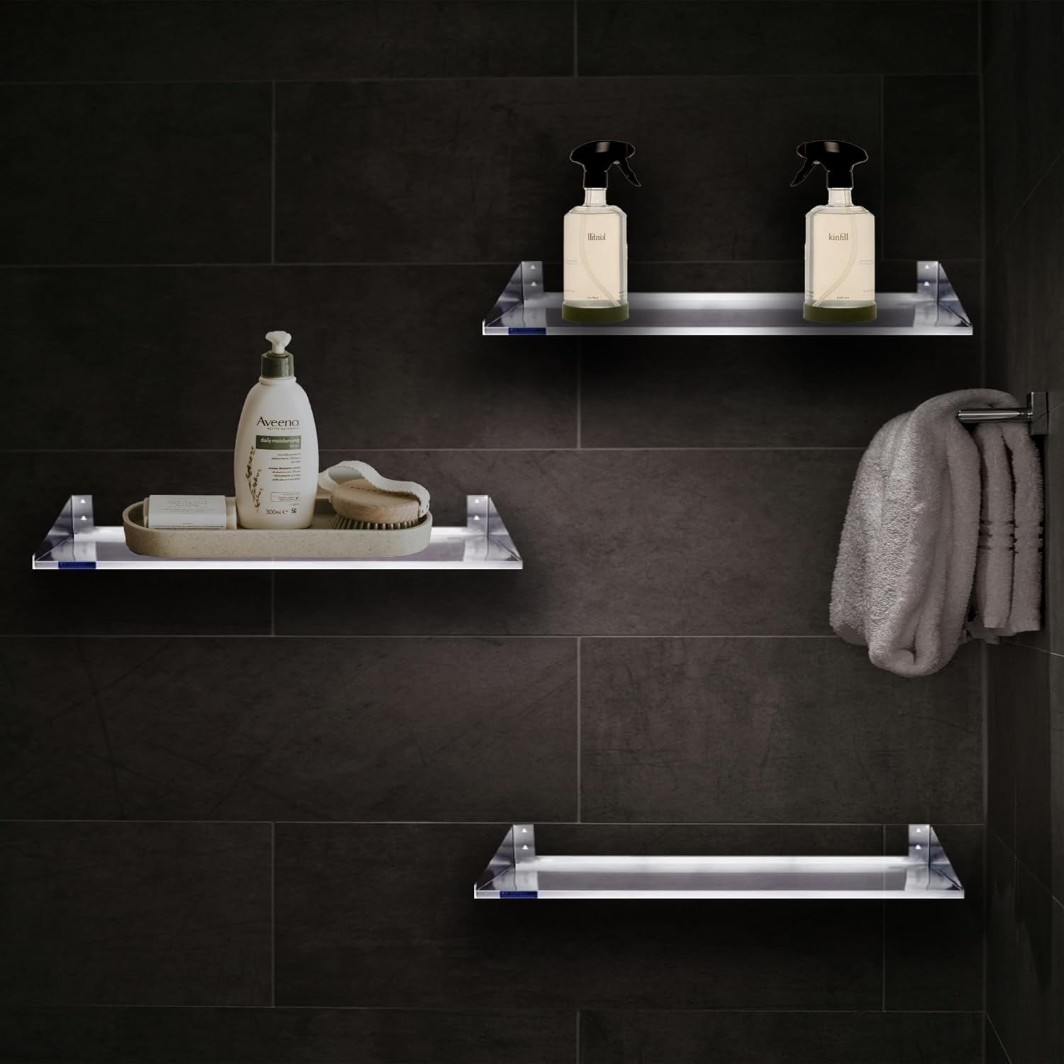 Premium Stainless Steel Wall Shelf with Side Guards
