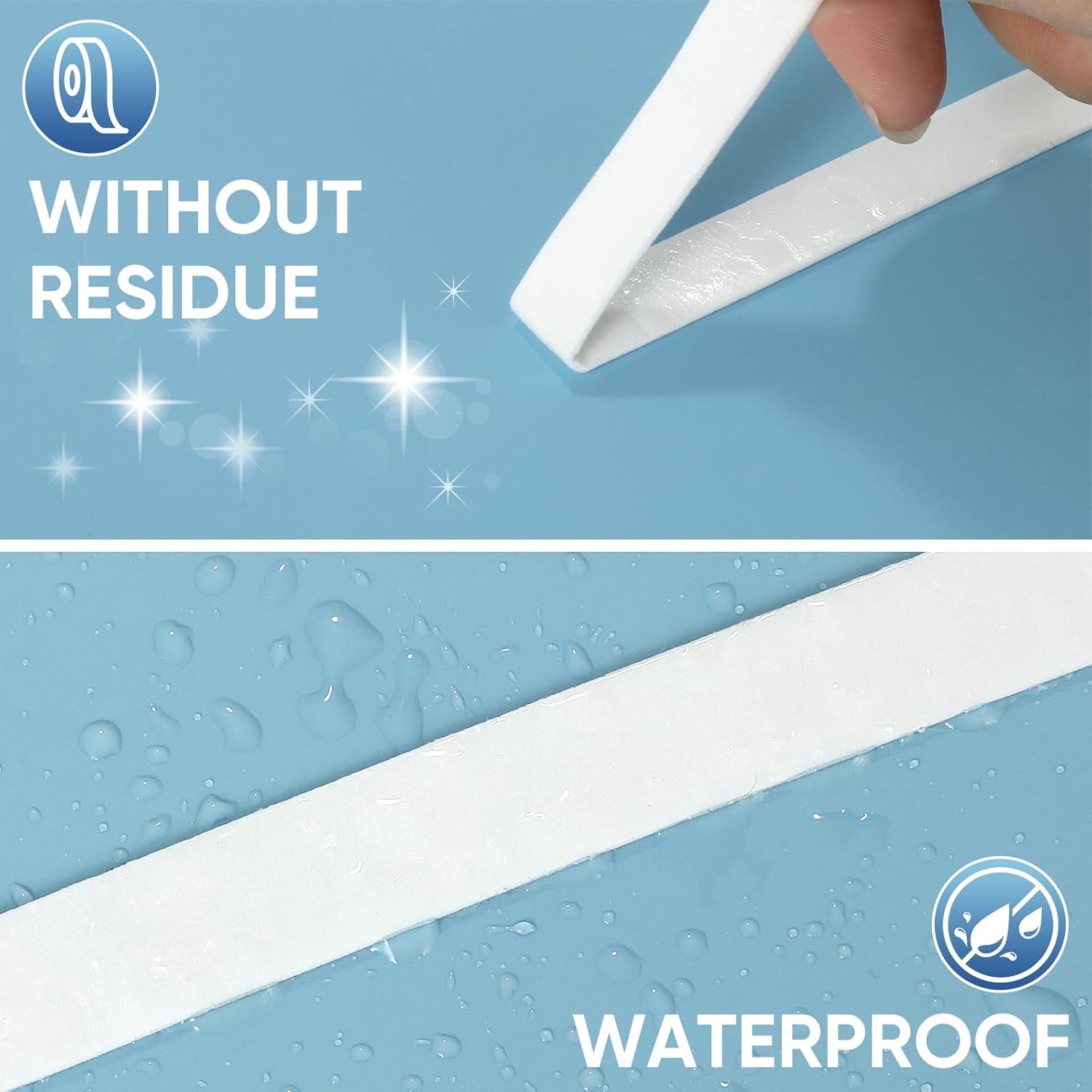 Double Sided Foam Tape for Alarm Sensors and Home Decorations 12in x 165ft