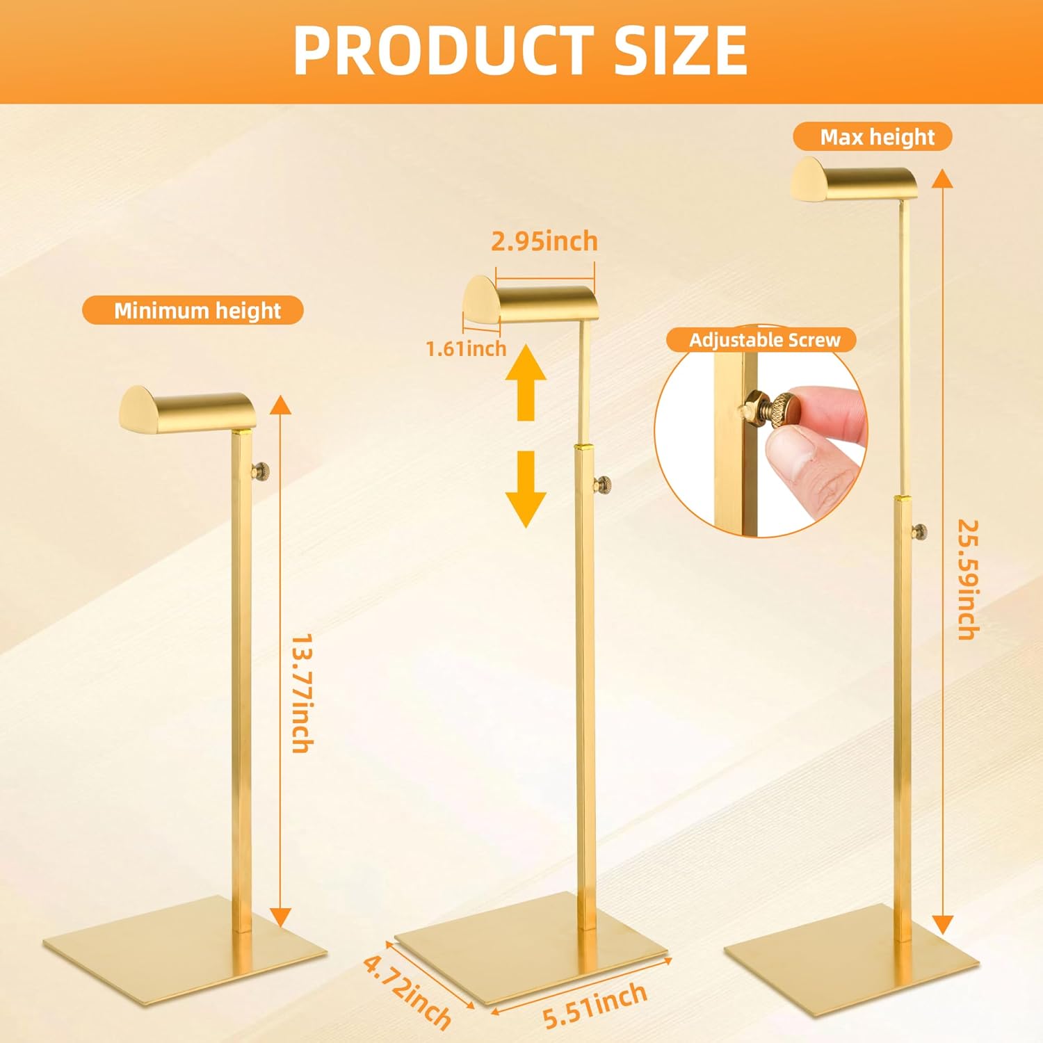AmaQueen 2 Pcs Adjustable Purse Hanger Rack
