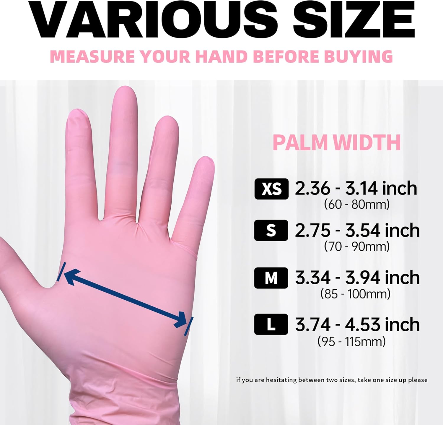 Beastek Nitrile Exam Gloves 100 Pcs Powder-Free Latex-Free