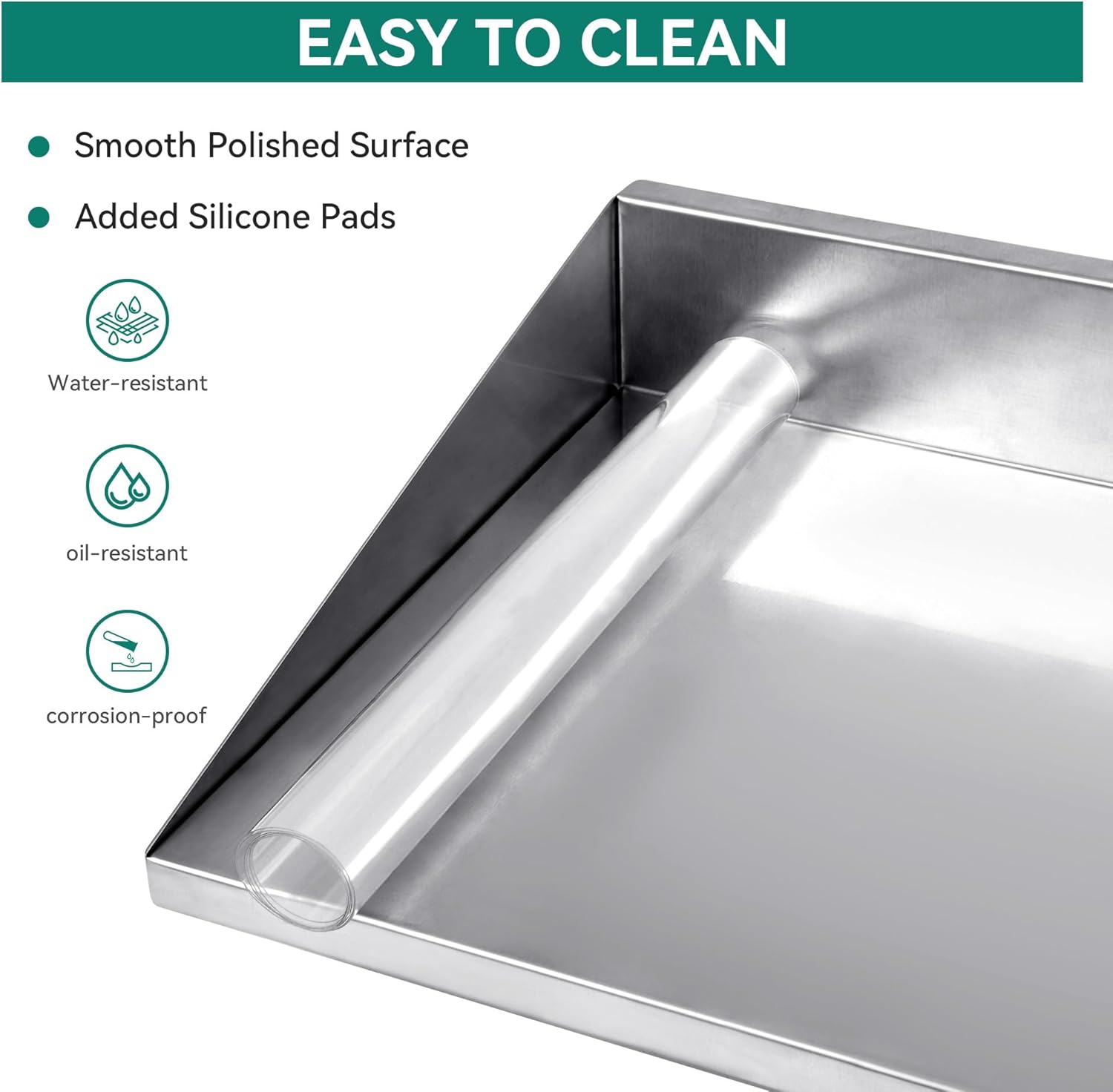 YitaHome 12x36 Inch Stainless Steel Wall Mount Shelf