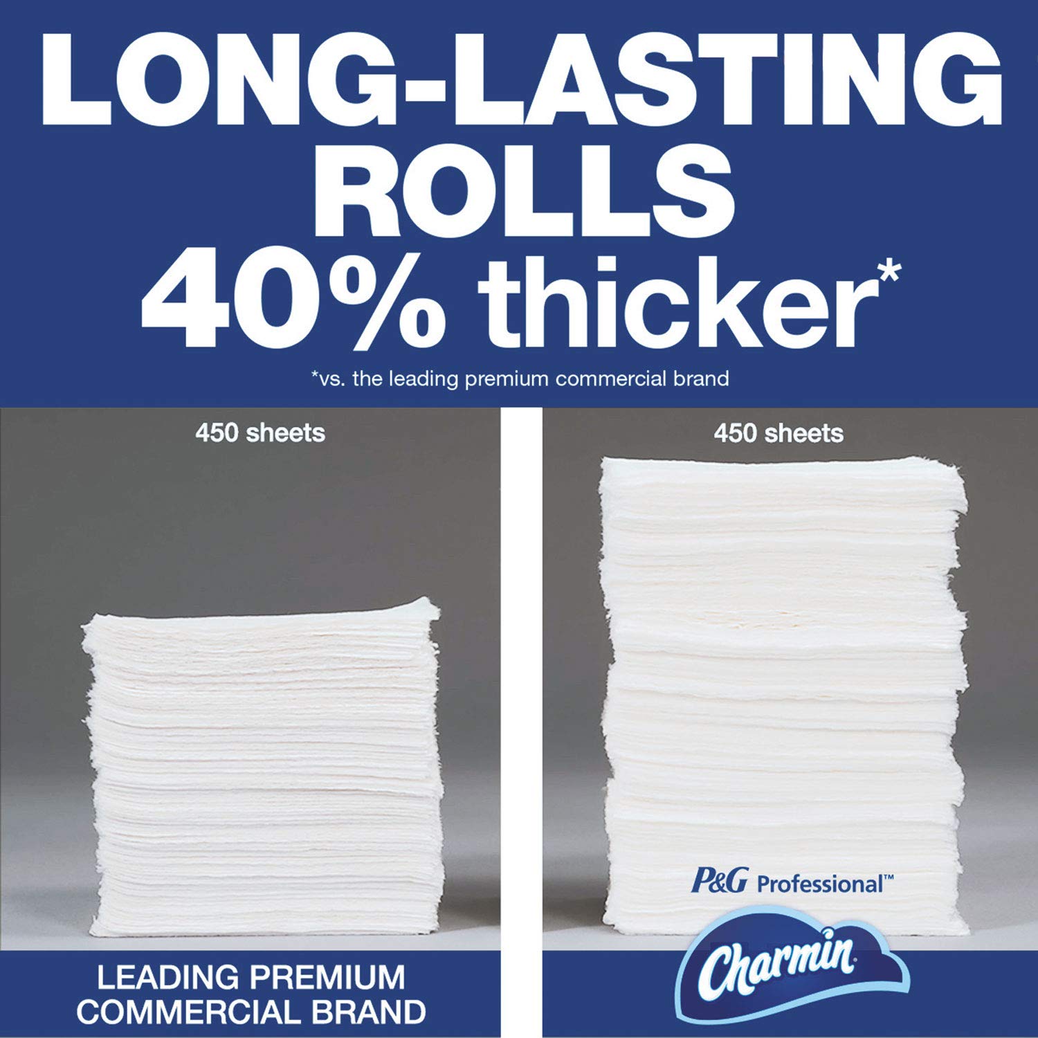 Charmin Commercial Bathroom Tissue 2-Ply 450 Sheets 75 Rolls