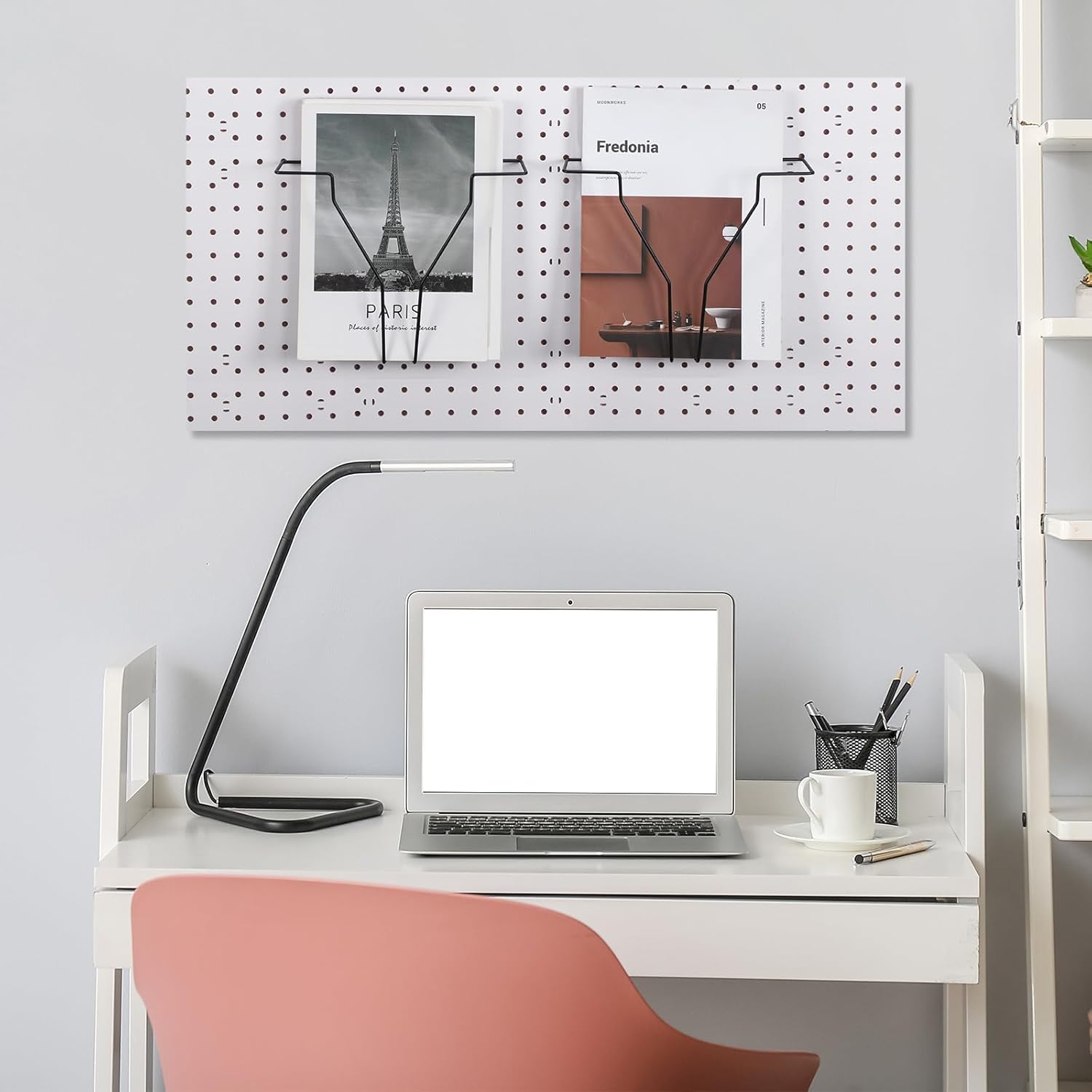 4 Pcs Expandable Literature Display for Pegboard