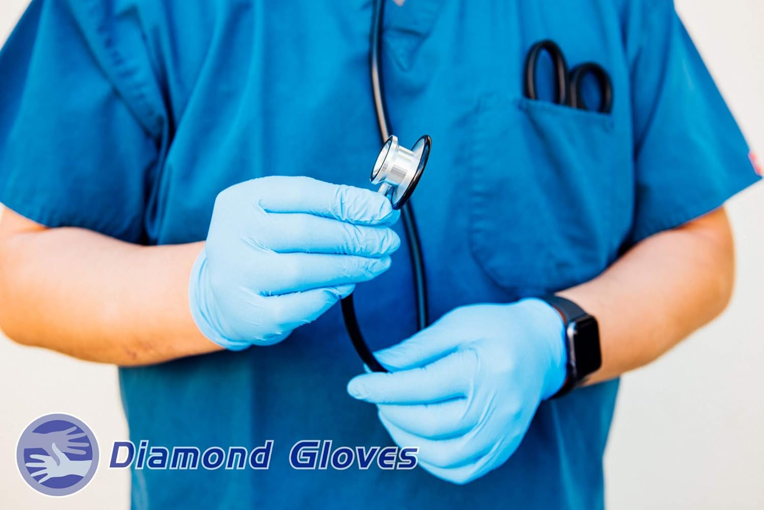 Diamond Gloves Nitrile Exam Powder Free Gloves 1000pcs Case