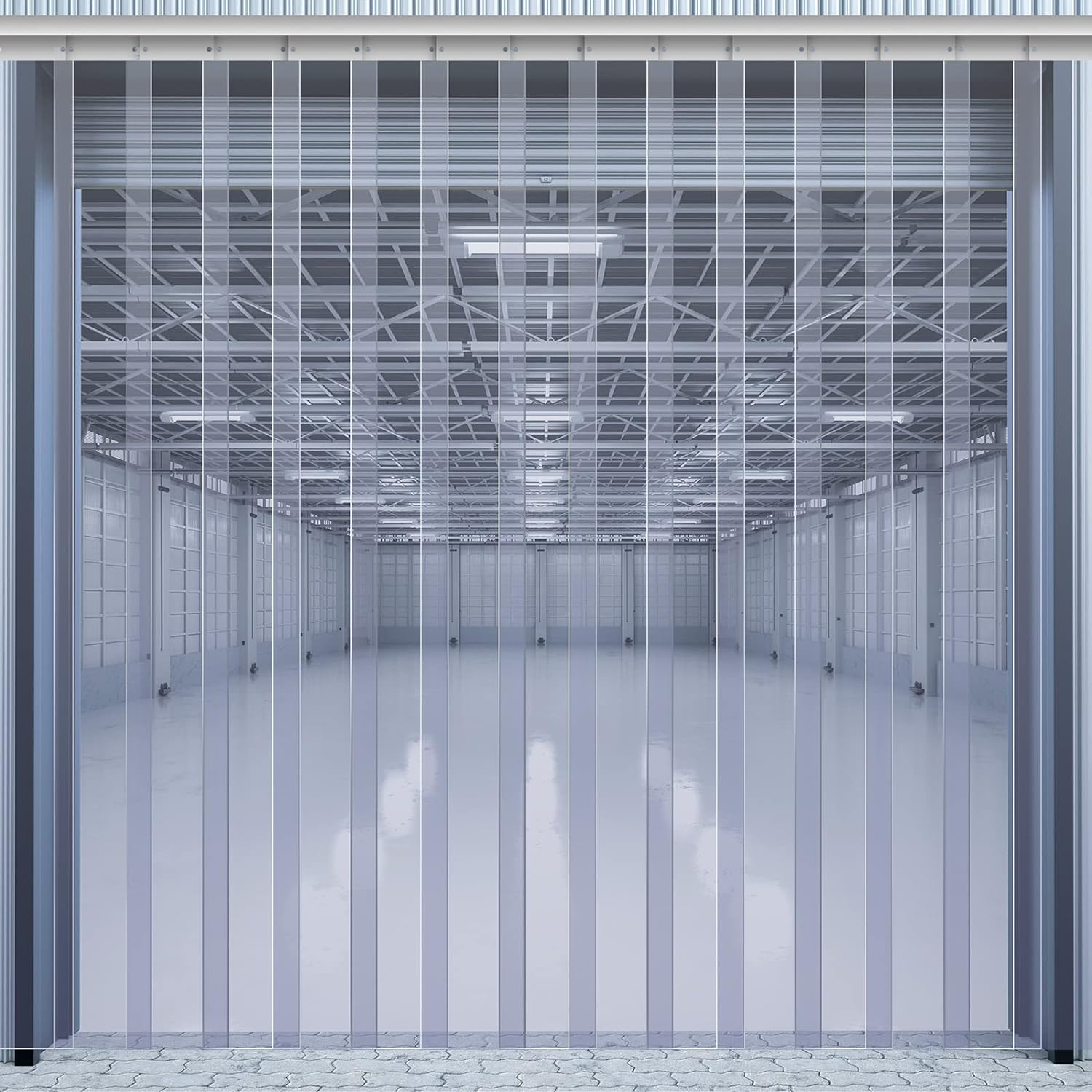 Juexica Heavy Duty PVC Door Curtain Kit for Freezers and Warehouses