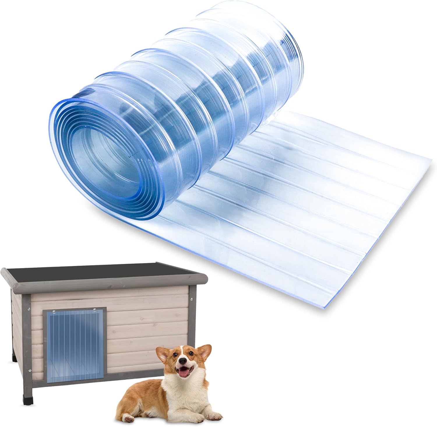 Toriexon Plastic Vinyl Strip Curtain 8 x 76