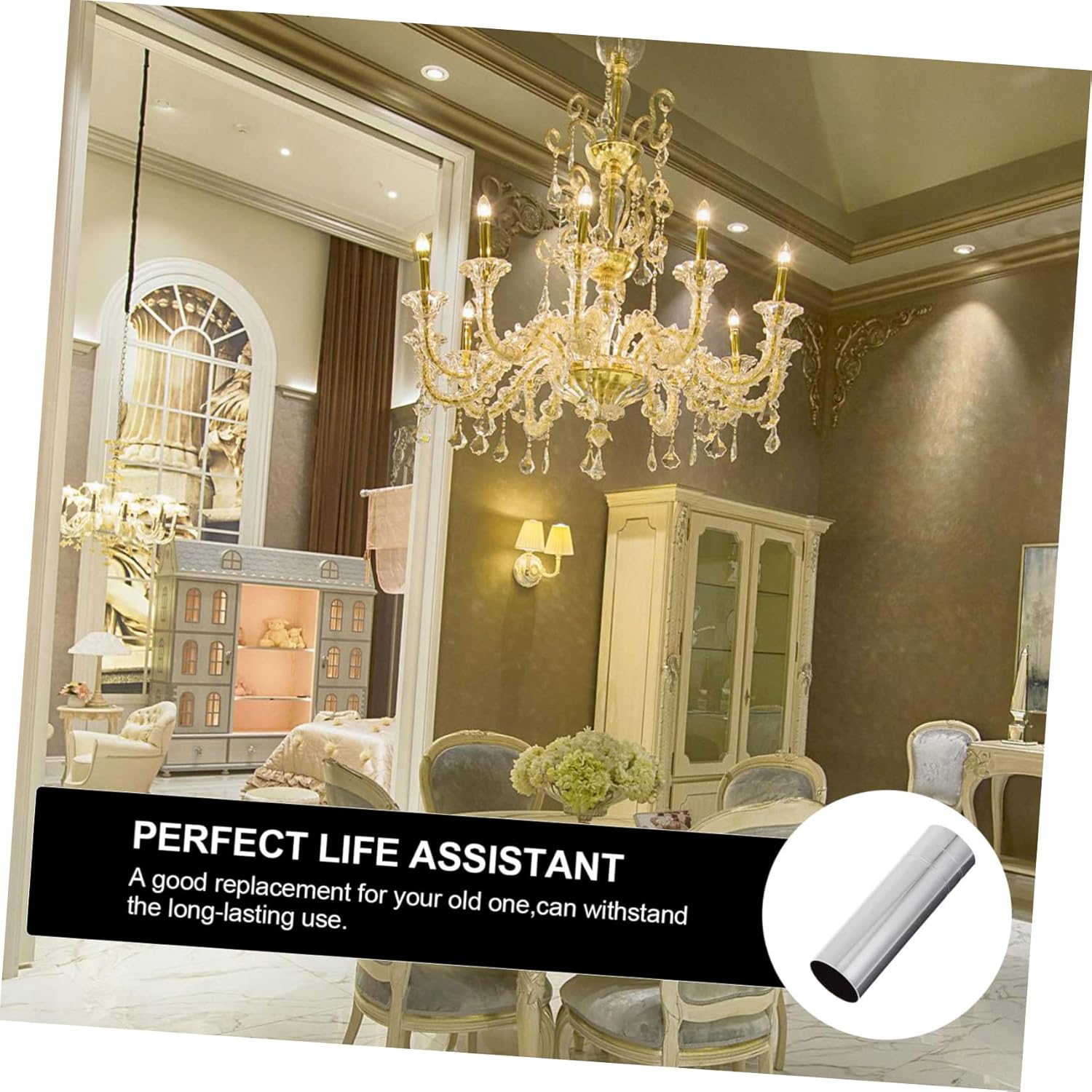 2Pcs Chandelier Lamp Holder Sleeves Retro Decorative Base Covers