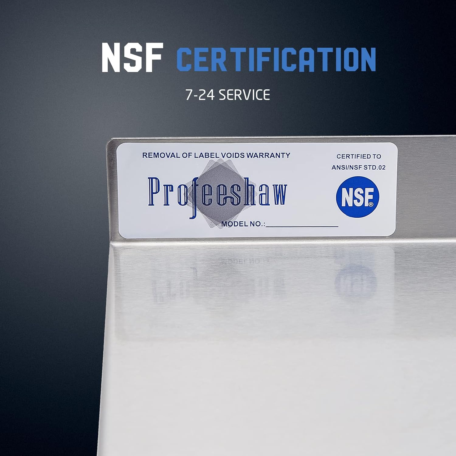 Profeeshaw NSF Stainless Steel Shelf 12x24 Inch Commercial Wall Mounted Storage Rack