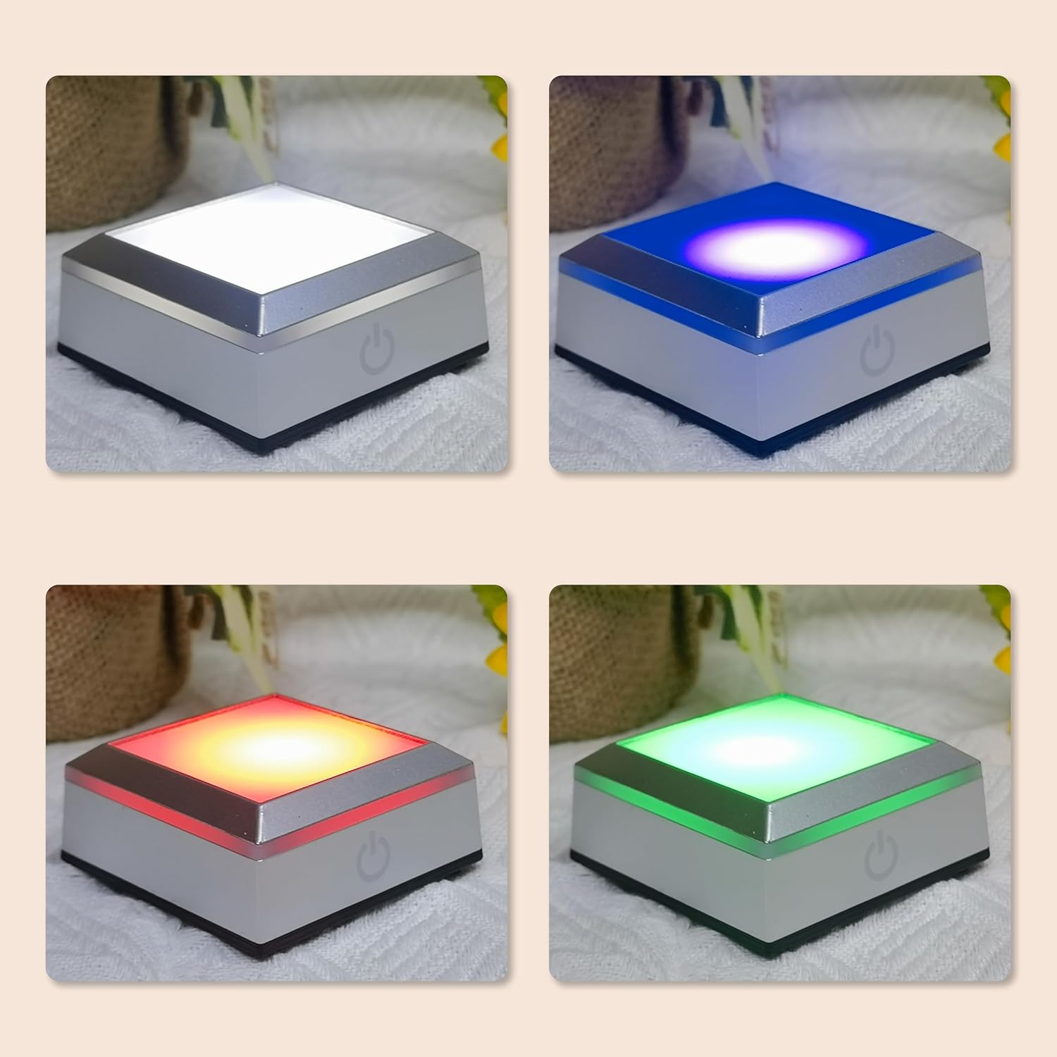 LED Light Base Multicolor Show for 3D Crystal Photo Glass Art