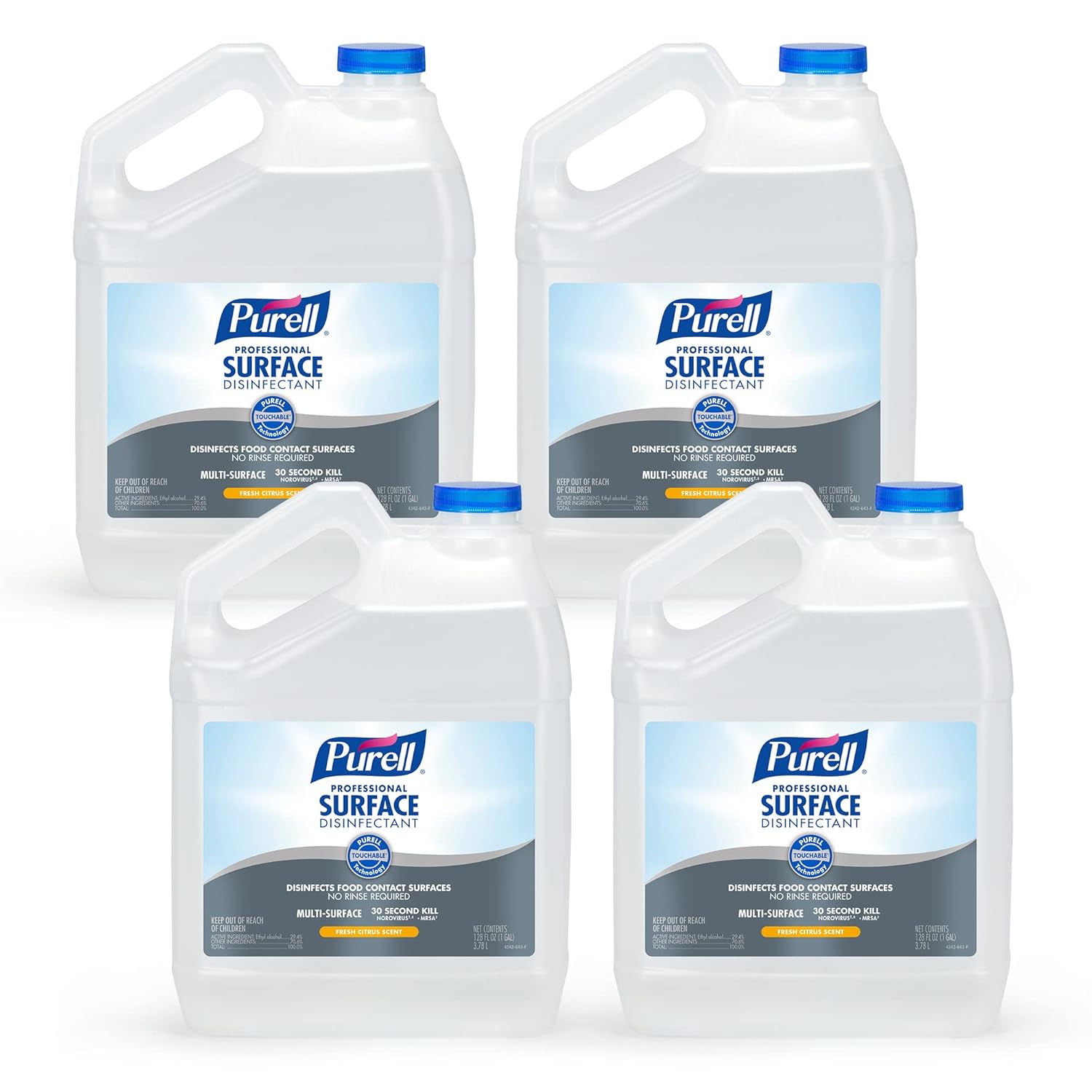Purell Professional Surface Disinfectant Refill 1 Gallon Pack of 4