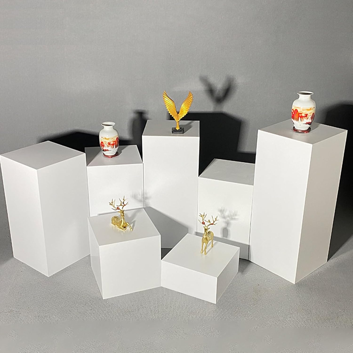 ZDMEI Cube Display Pedestal Stand 200KG Load White 40x100cm
