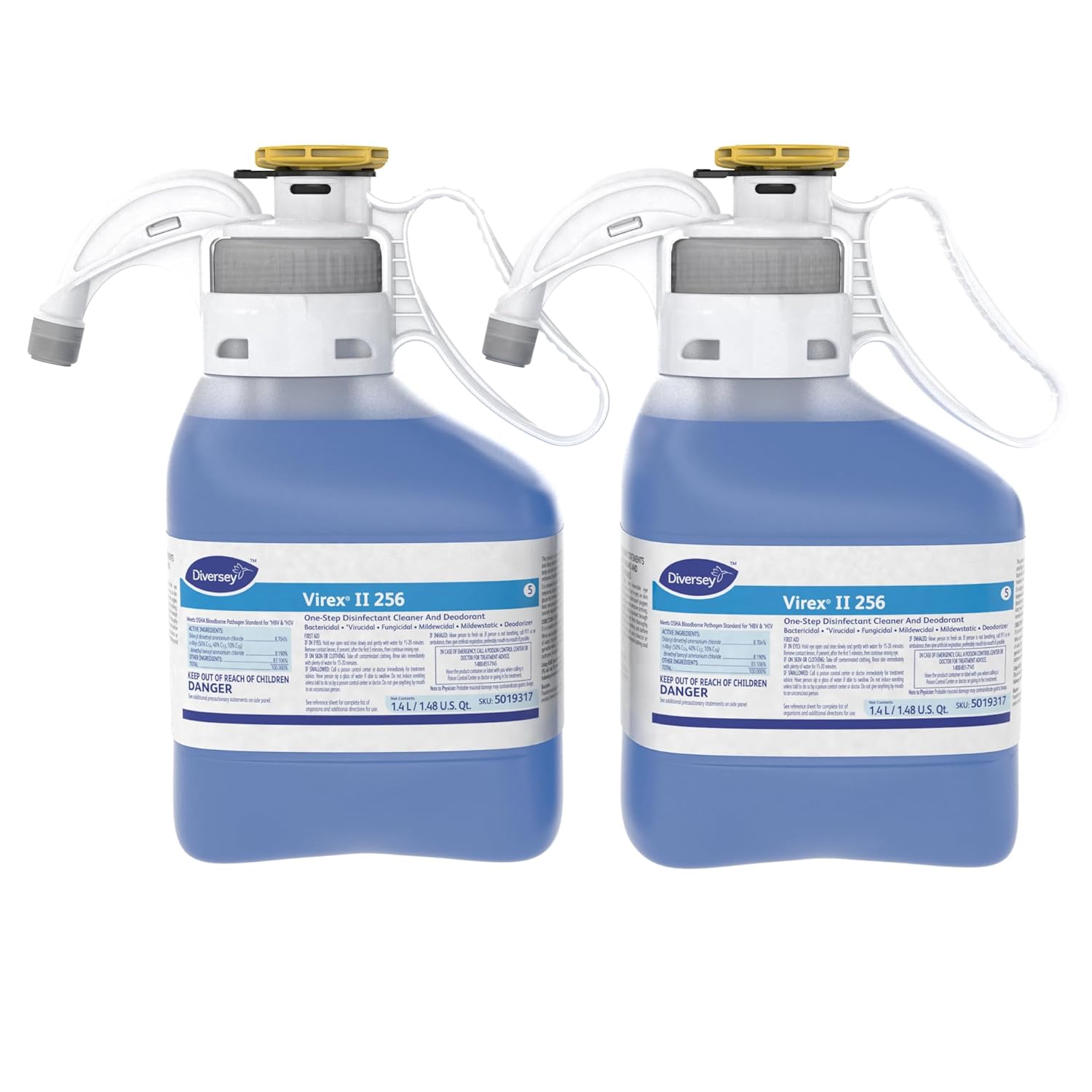 Virex Diversey II 256 5019317 Liquid Disinfectant Cleaner and Deodorant