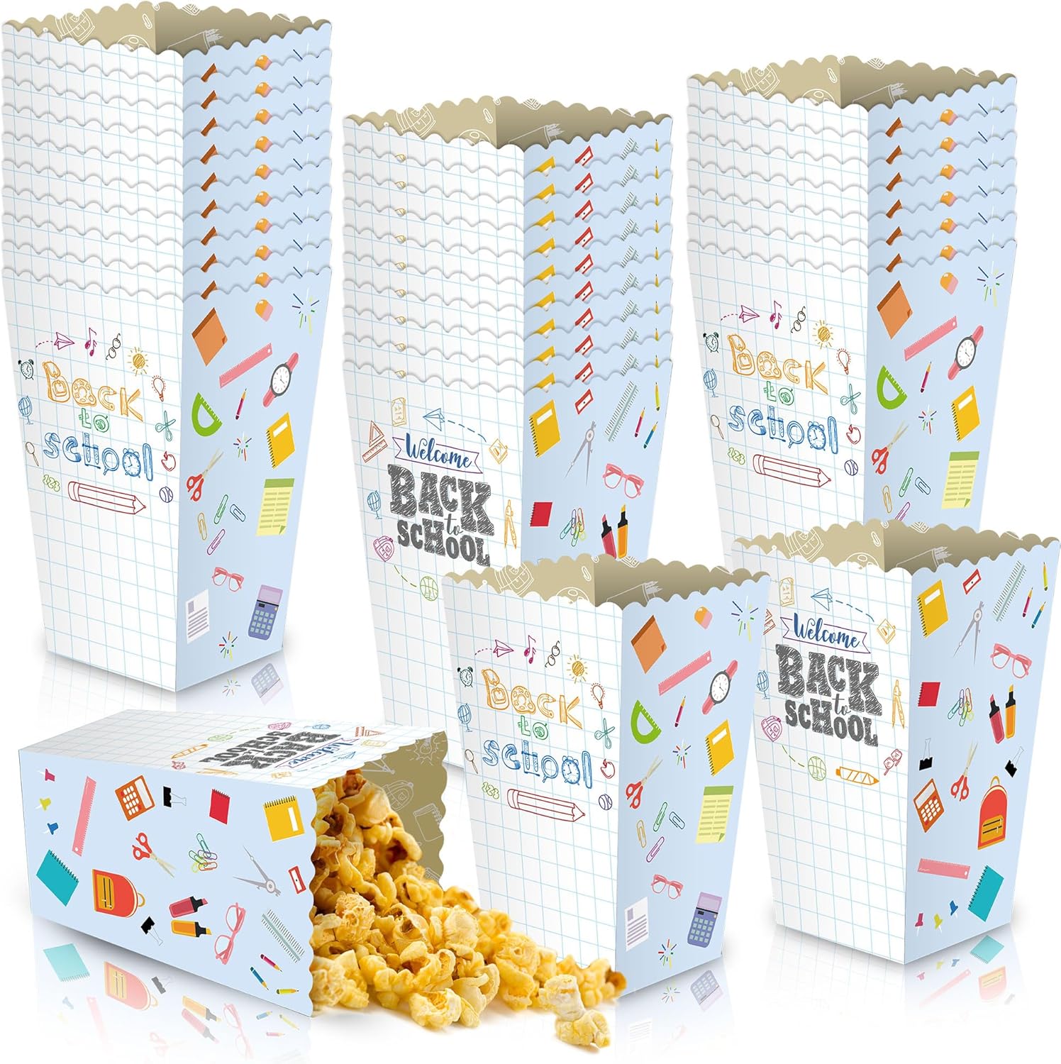 Adnee 30 Pack Back to School Popcorn Boxes
