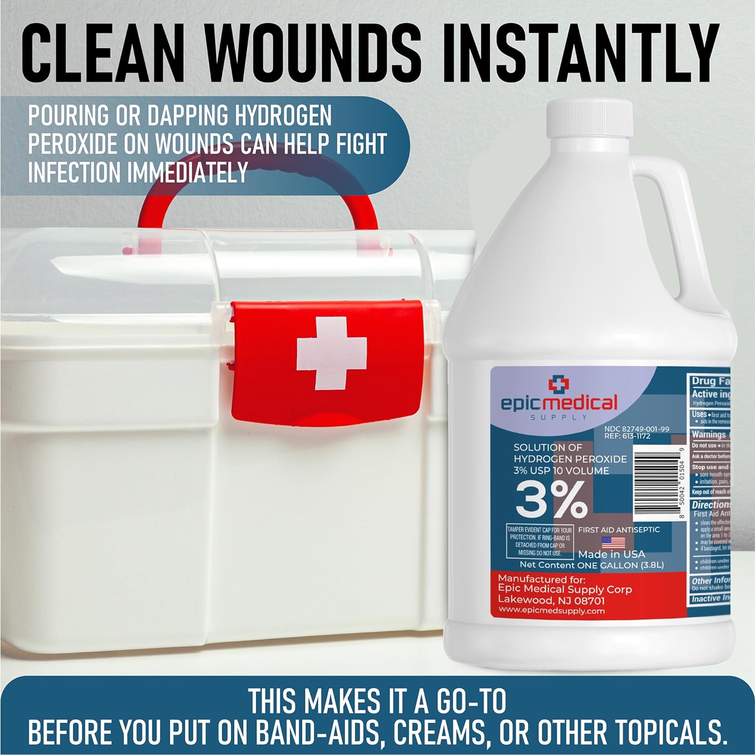 3 Hydrogen Peroxide USP Solution 1 Gallon