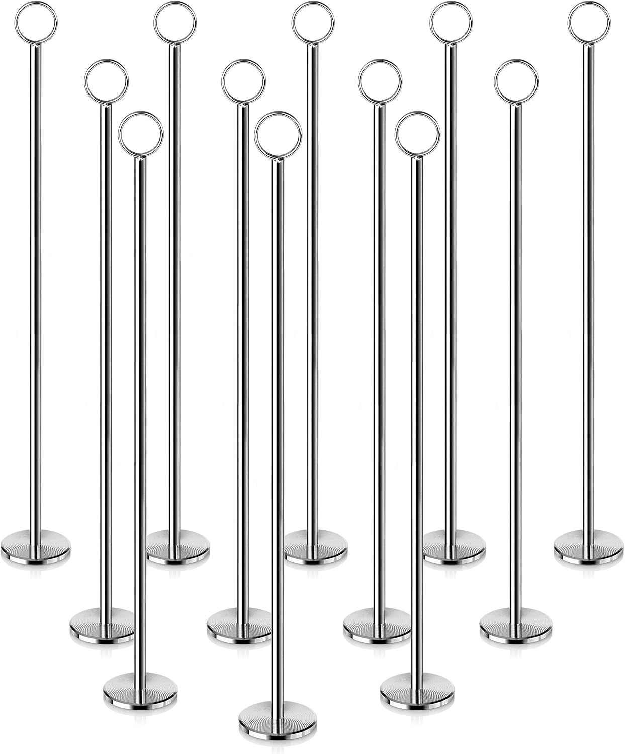 New Star Foodservice 23305 Ring Clip Table Number Holder Set of 12