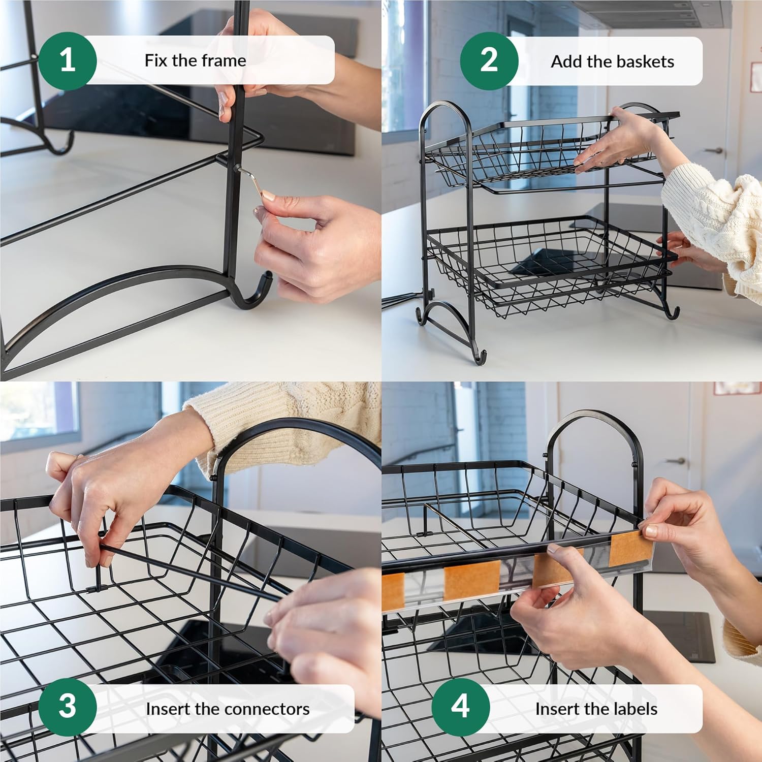 Candy Display Rack Stackable Snack Organizer Countertop Organizer 1-Pack