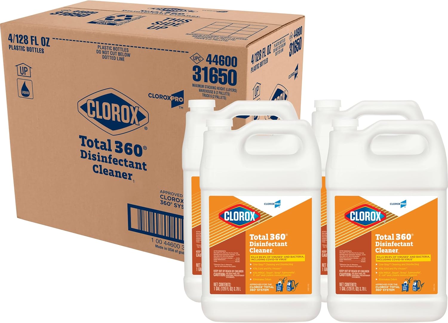 CloroxPro Total 360 Disinfectant Cleaner 128 Oz 4 Pack