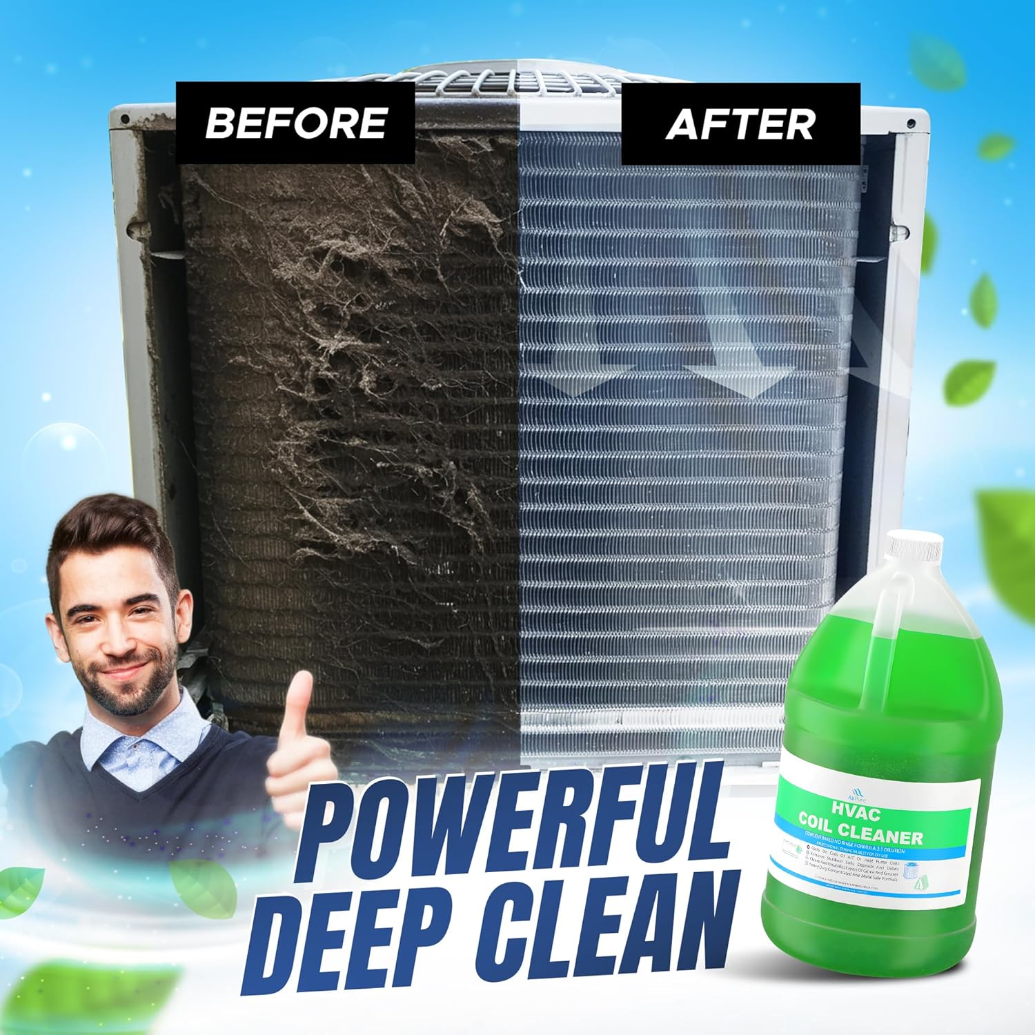 Air Pure Shop AC Evaporator Coil Cleaner 1 Gallon