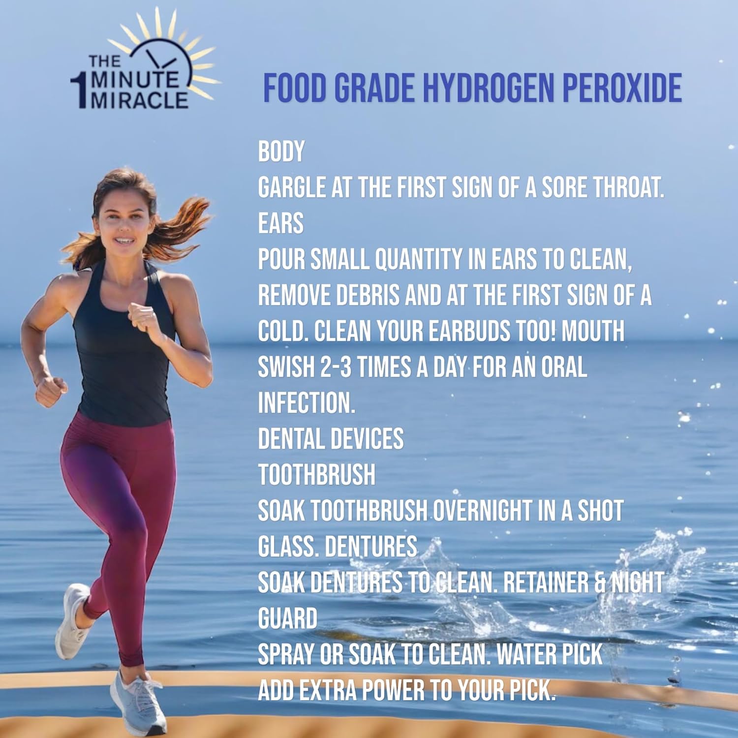 12 Food Grade Hydrogen Peroxide with Dropper Bottle