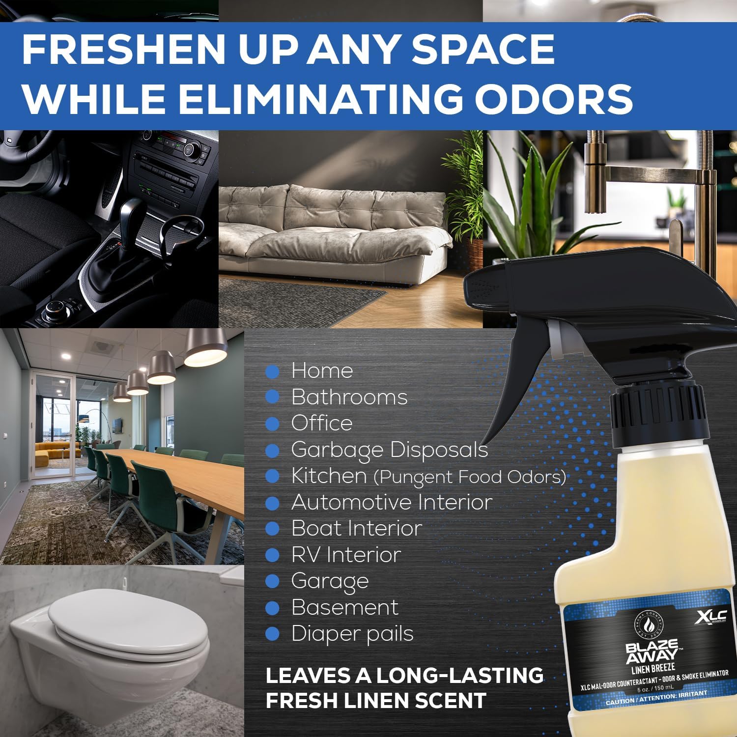 Blaze Away Commercial Air Freshener for Strong Odors