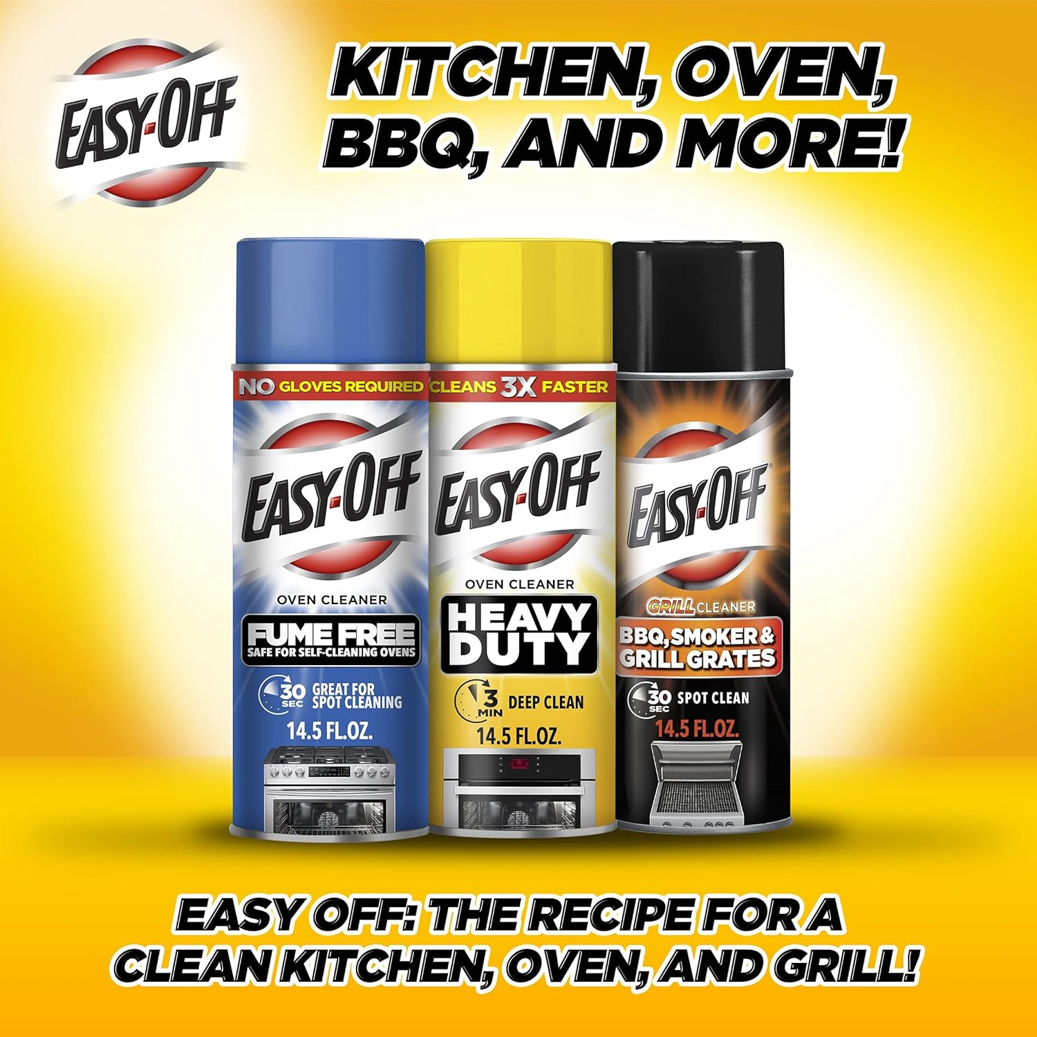 Easy-Off Professional Oven Grill Cleaner 144 Oz